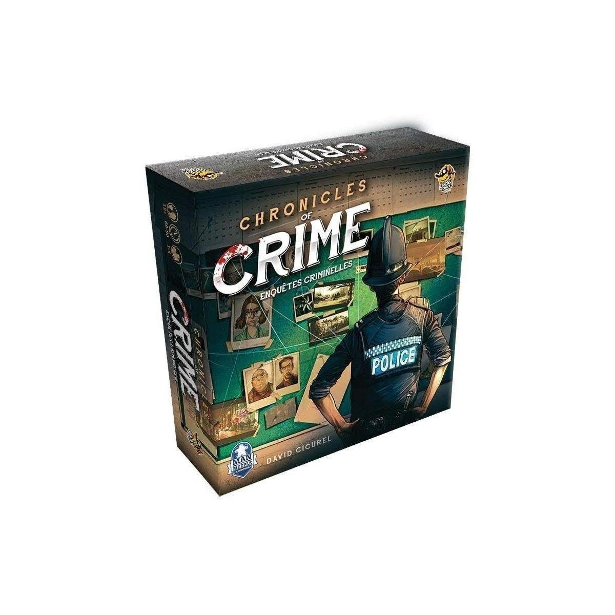 Corax Games Spiel, Familienspiel CORD0004 - Chronicles of Crime, Brettspiel für 1 - 4...