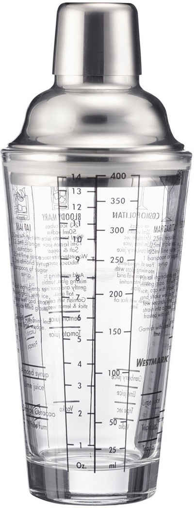 WESTMARK Cocktail Shaker Sam, Glas, 400 ml