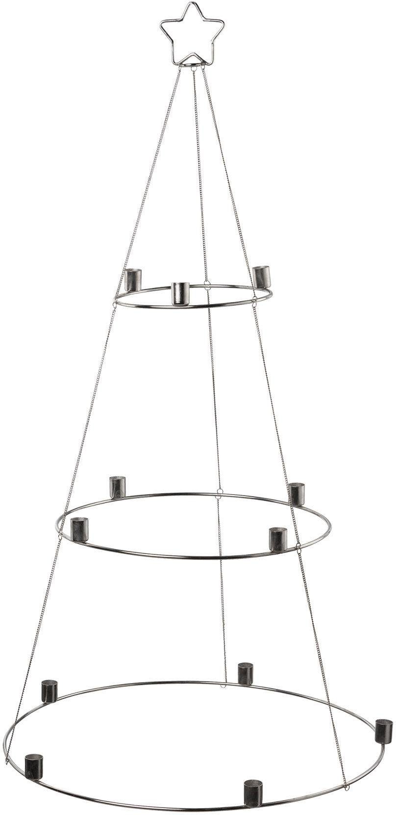 Creativ deco Kerzenhalter Weihnachtsbaum, Weihnachtsdeko, zum Hängen günstig online kaufen