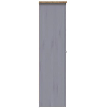 vidaXL Kleiderschrank Kleiderschrank 3-Türig Grau 118×50×171,5 cm Kiefer Panama Serie (1-St)
