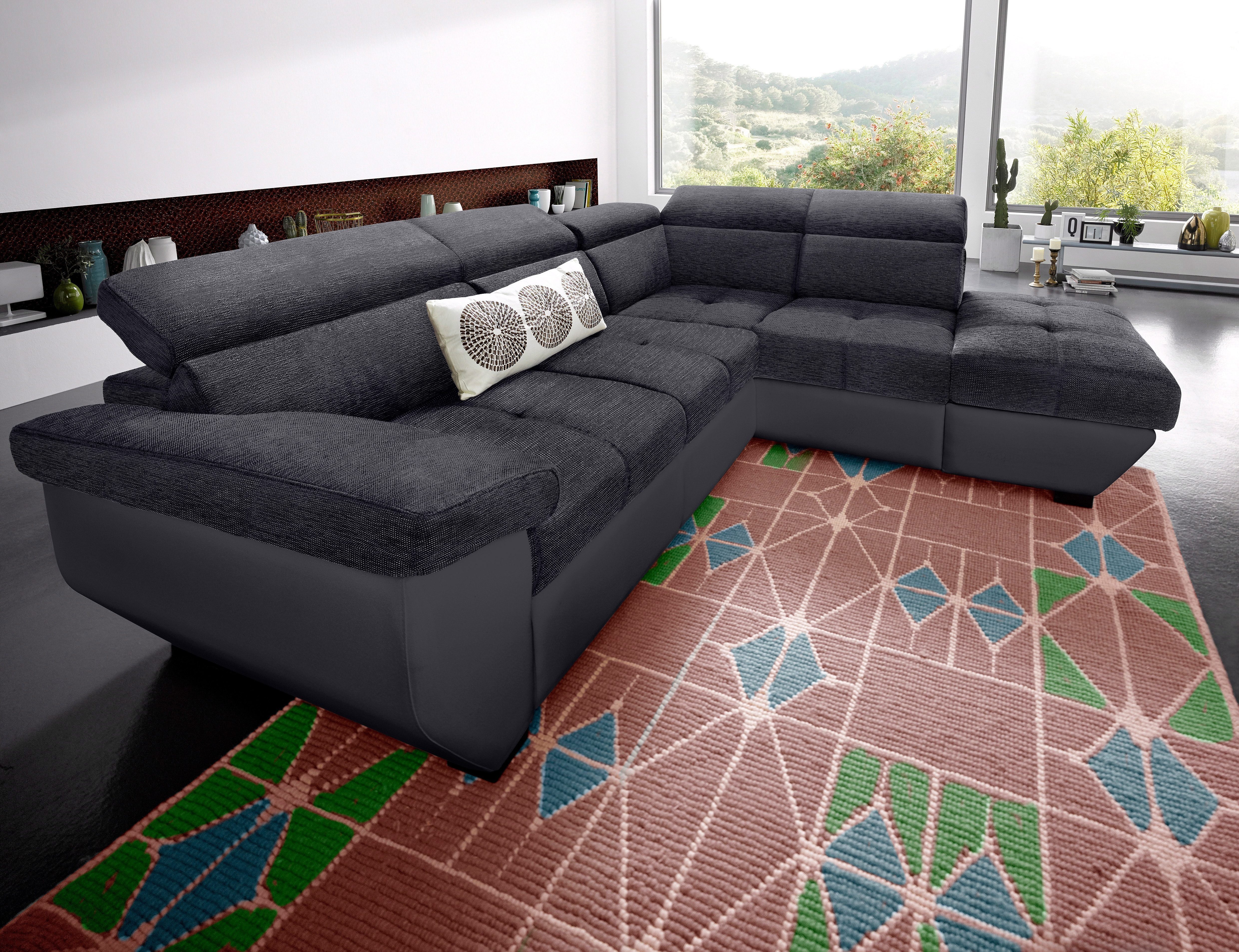 COTTA Ecksofa Speedway L-Form, mit Kopfteilverstellung, günstig online kaufen