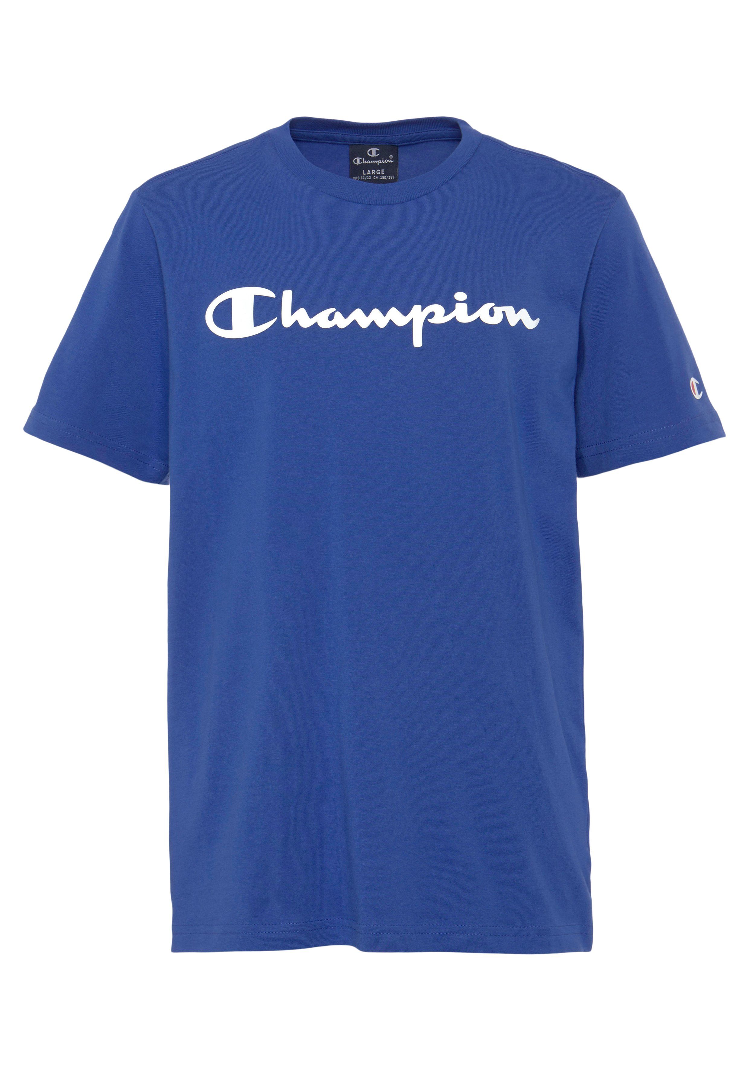 Champion T-Shirt Crewneck Kinder 2Pack blau/weiß T-Shirt für 