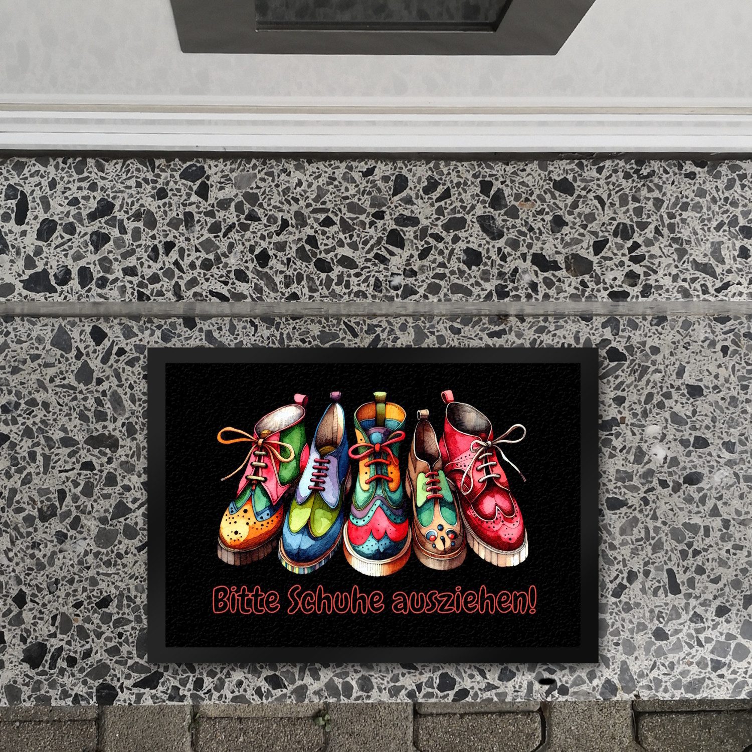 speecheese Fußmatte Schuhe ausziehen Fußmatte in 35x50 cm mit Spruch Bitte günstig online kaufen