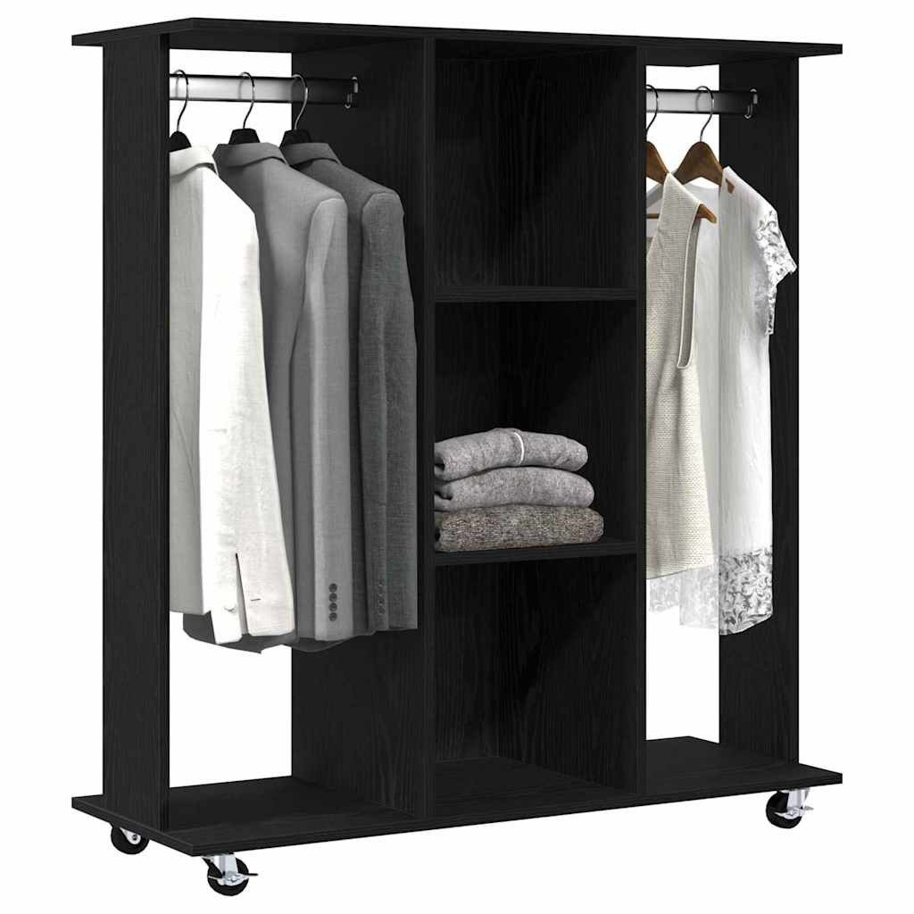 vidaXL Stoffschrank Kleiderschrank Schwarze Eiche 102 günstig online kaufen