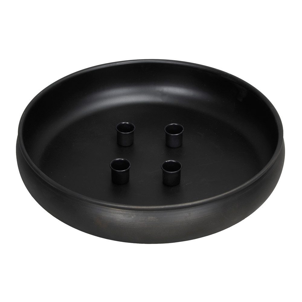 Posiwio Kerzenhalter Kerzenschale CANDLELIGHT schwarz Metall günstig online kaufen