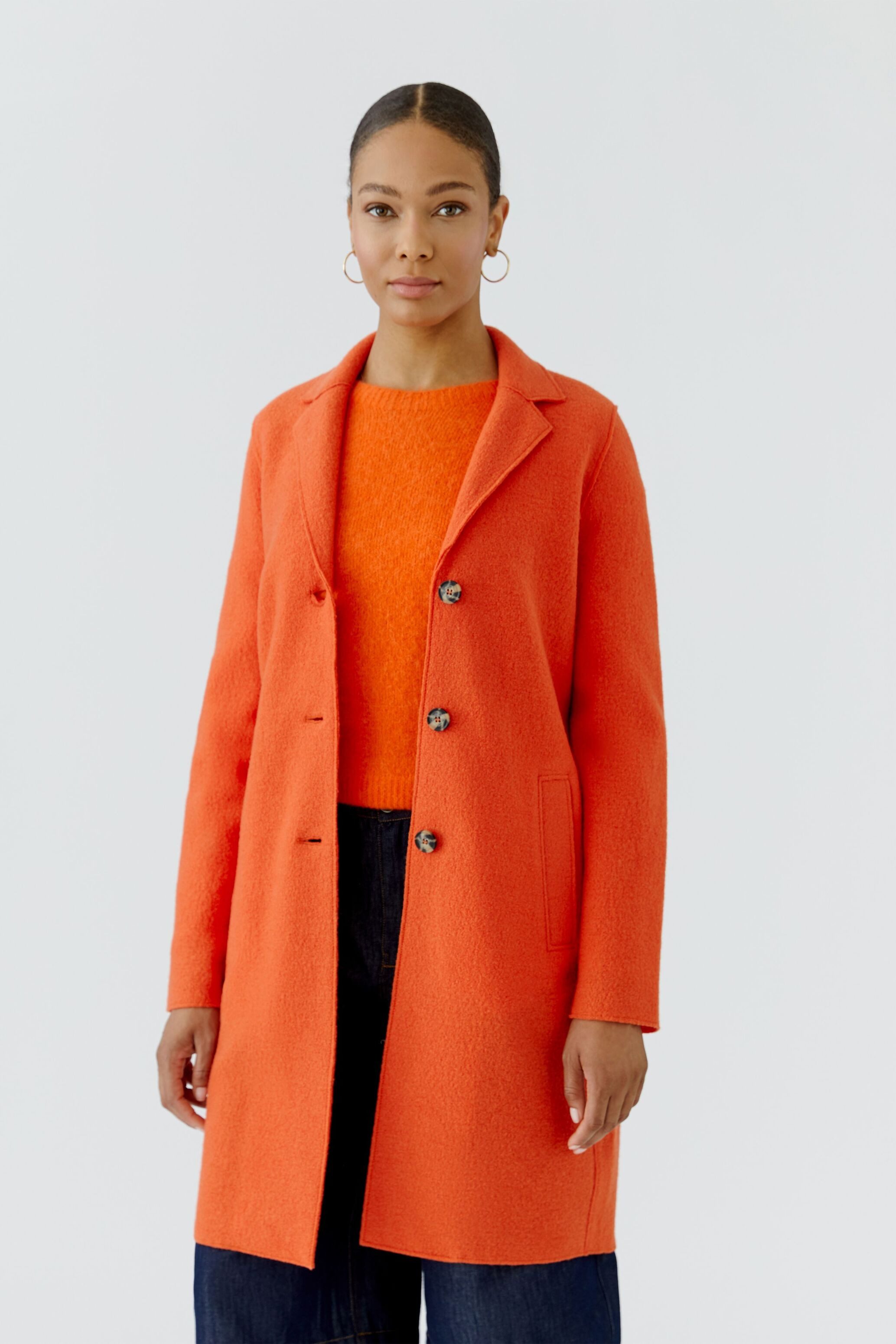 Oui Wollmantel MAYSON Boiled Wool - reine Schurwolle