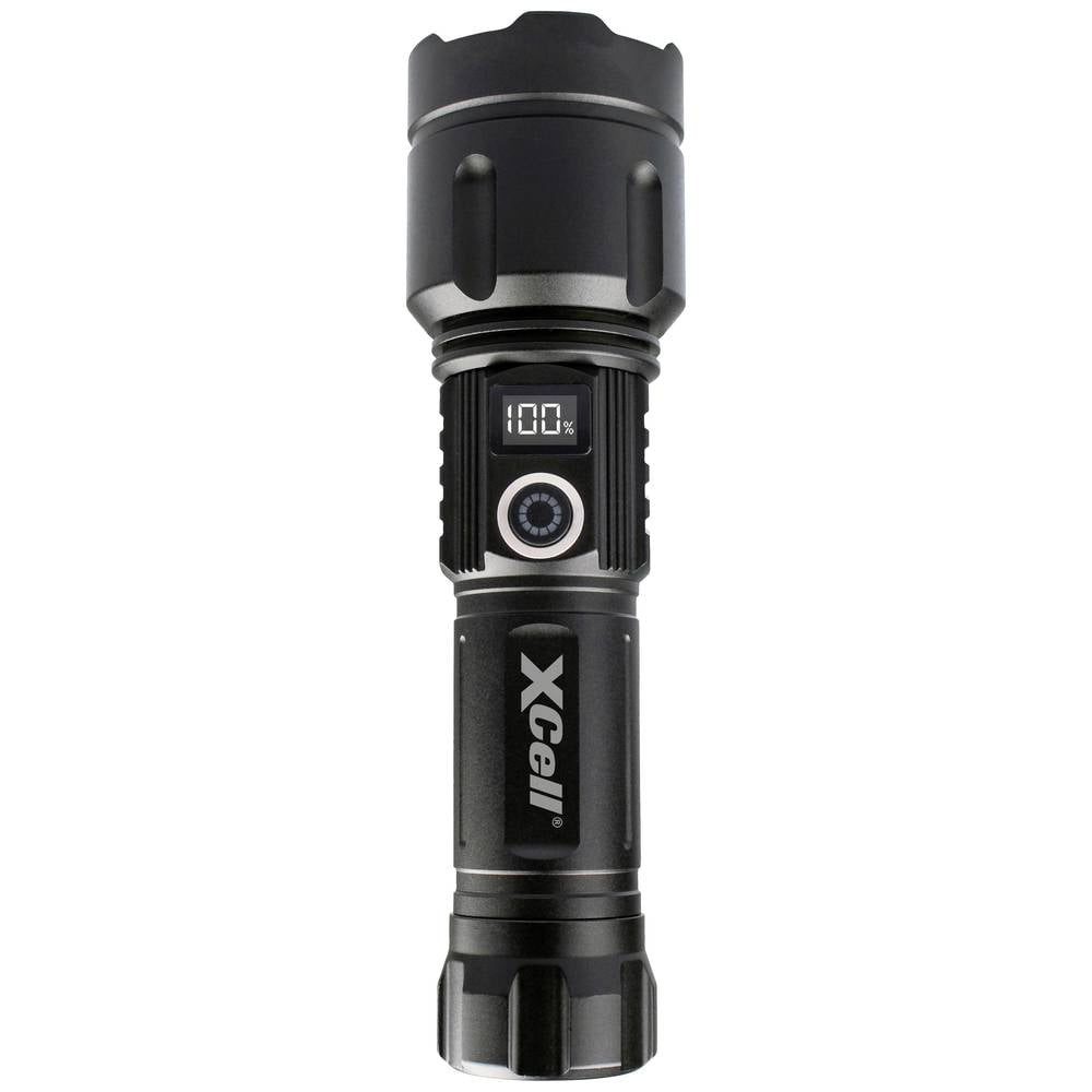 XCell LED Taschenlampe LEP-Taschenlampe, Große Reichweite, mit Stroboskopmodus, verstellbar