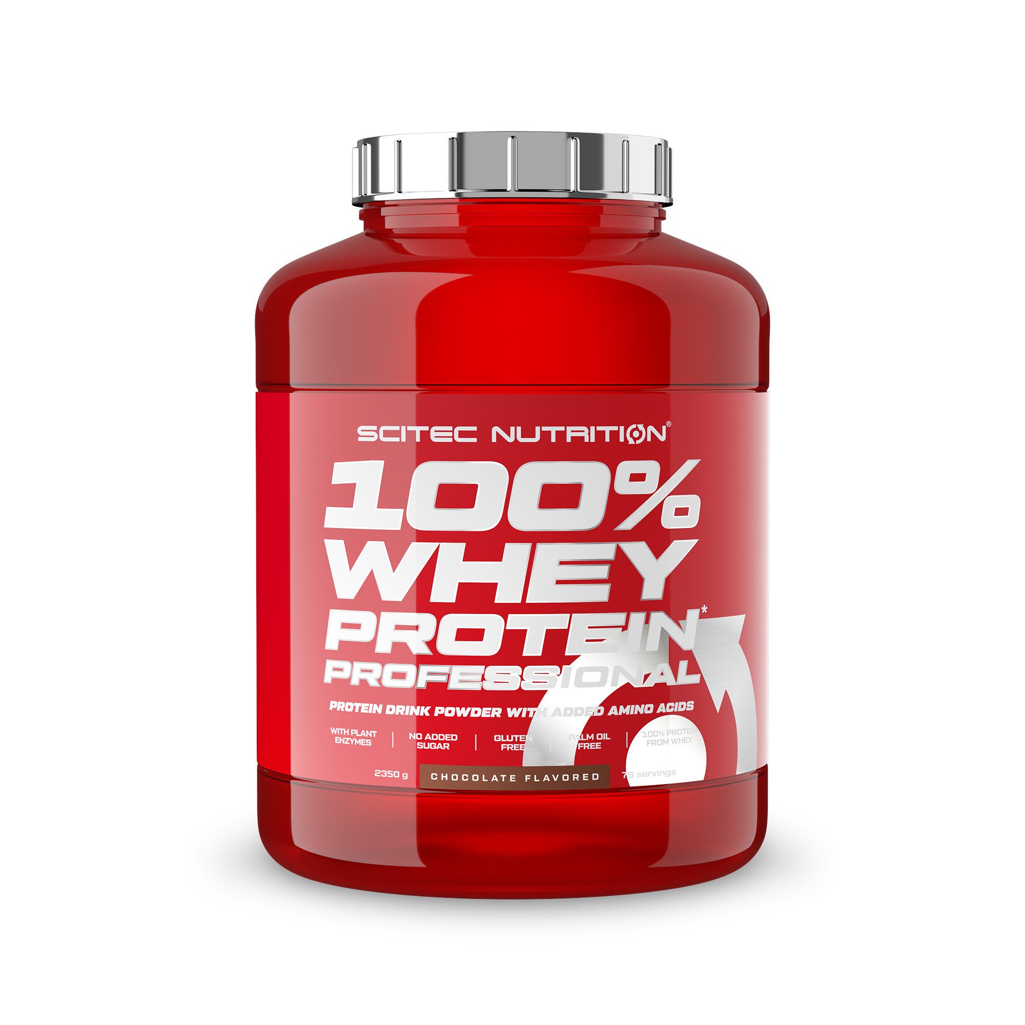 Scitec Nutrition Scitec 100 Whey Professional 2350g - Chocolate Pulver, 2.35 g, Pulver