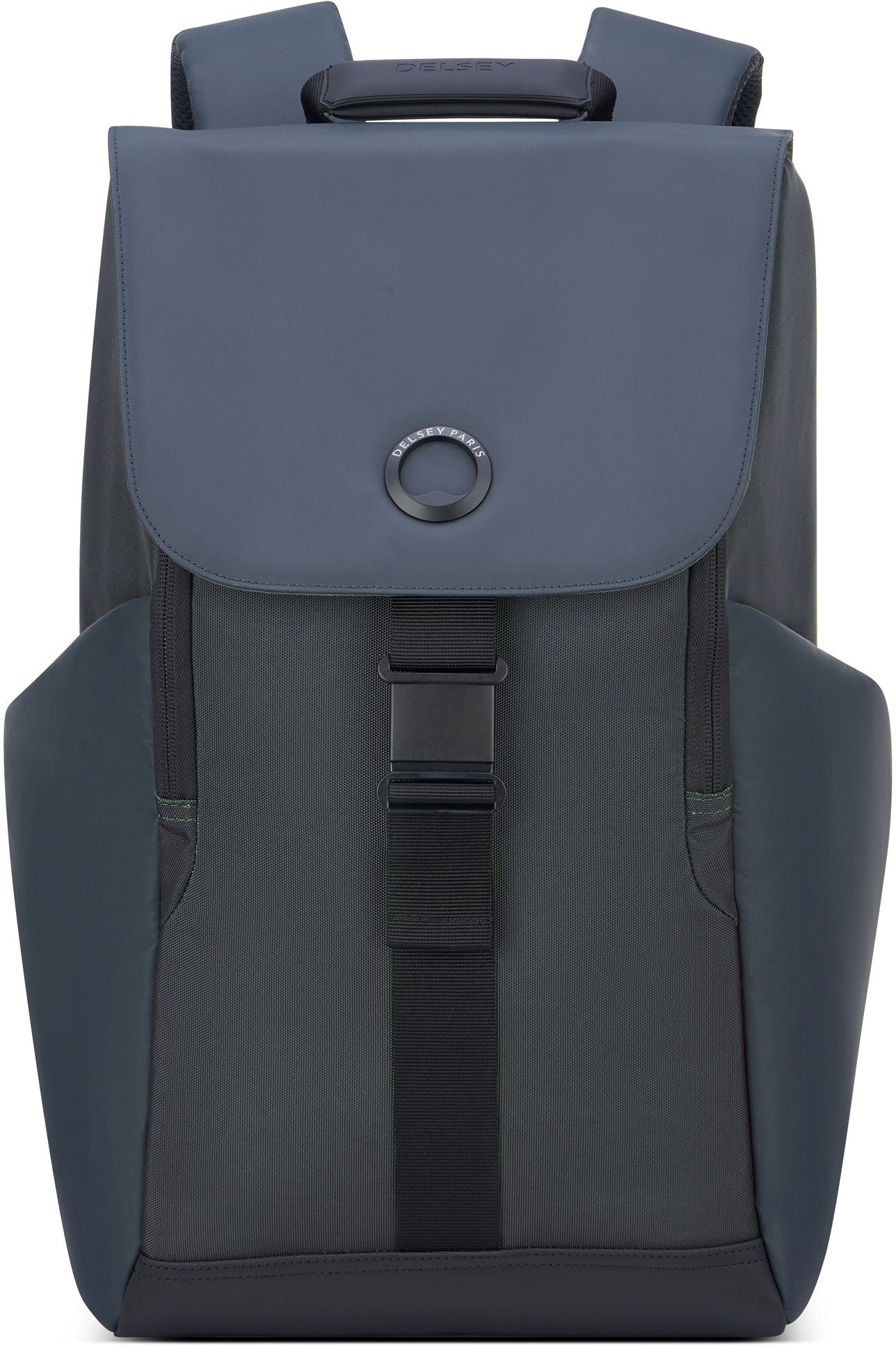 Delsey Laptoprucksack Securflap, mit gepolstetem 15-6-Zoll Laptopfach und Anti-RFID-Fach black