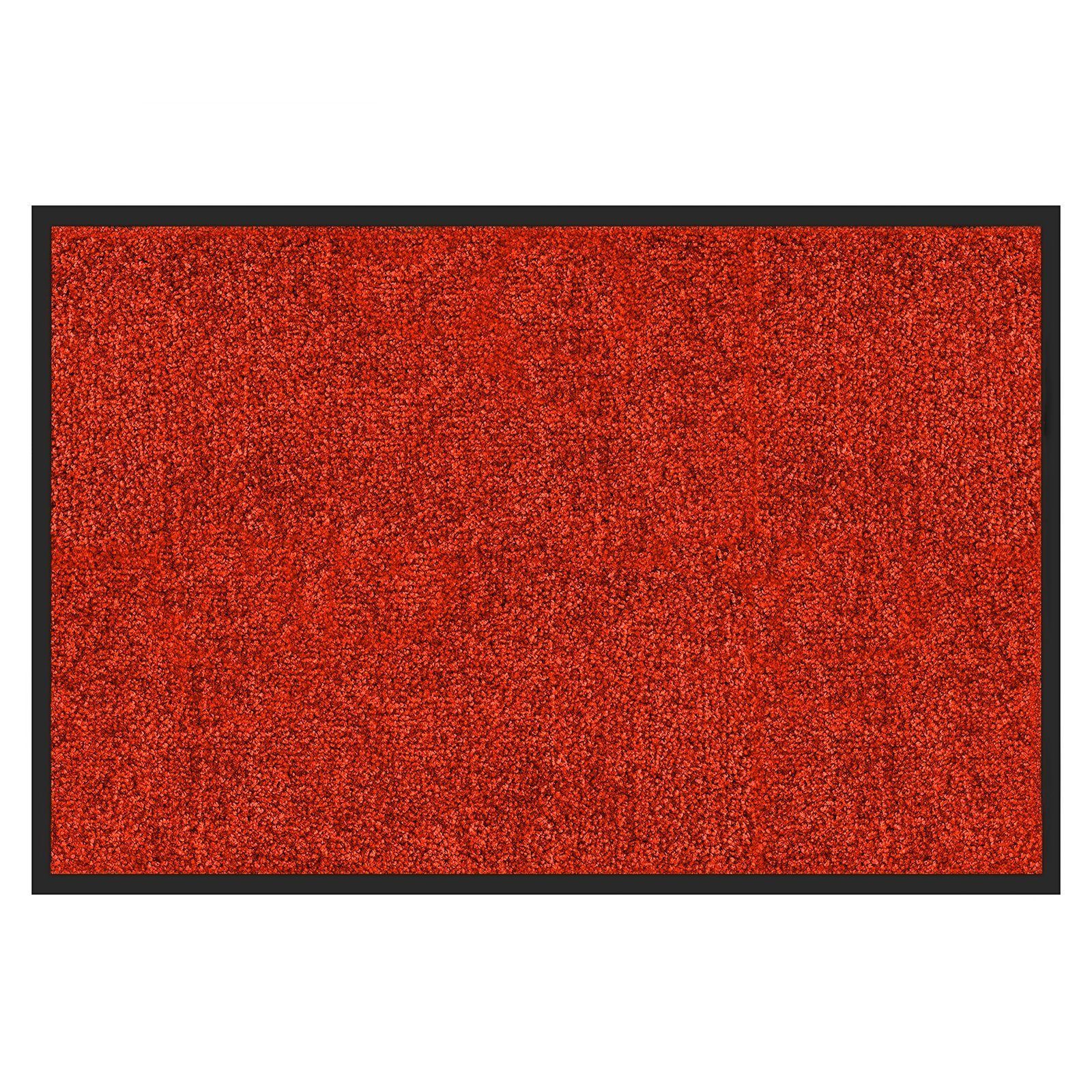 Red Fußmatte Life, Rückseite, & Rutschfester rechteckig, Fußmatte Rhine, in Erhältlich 6 leistungsstarke Color vielen mm, waschbare Höhe: mit Your Melon Water Größen