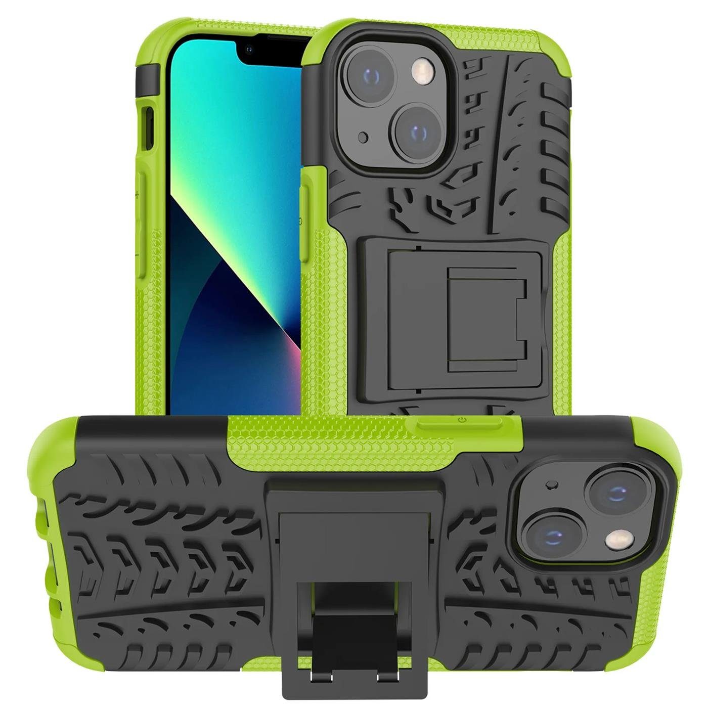 CoolGadget Handyhülle Outdoor Case Hybrid Cover für Apple iPhone 13 6,1 Zoll, Schutzhülle extrem robust Handy Case für iPhone 13 Hülle