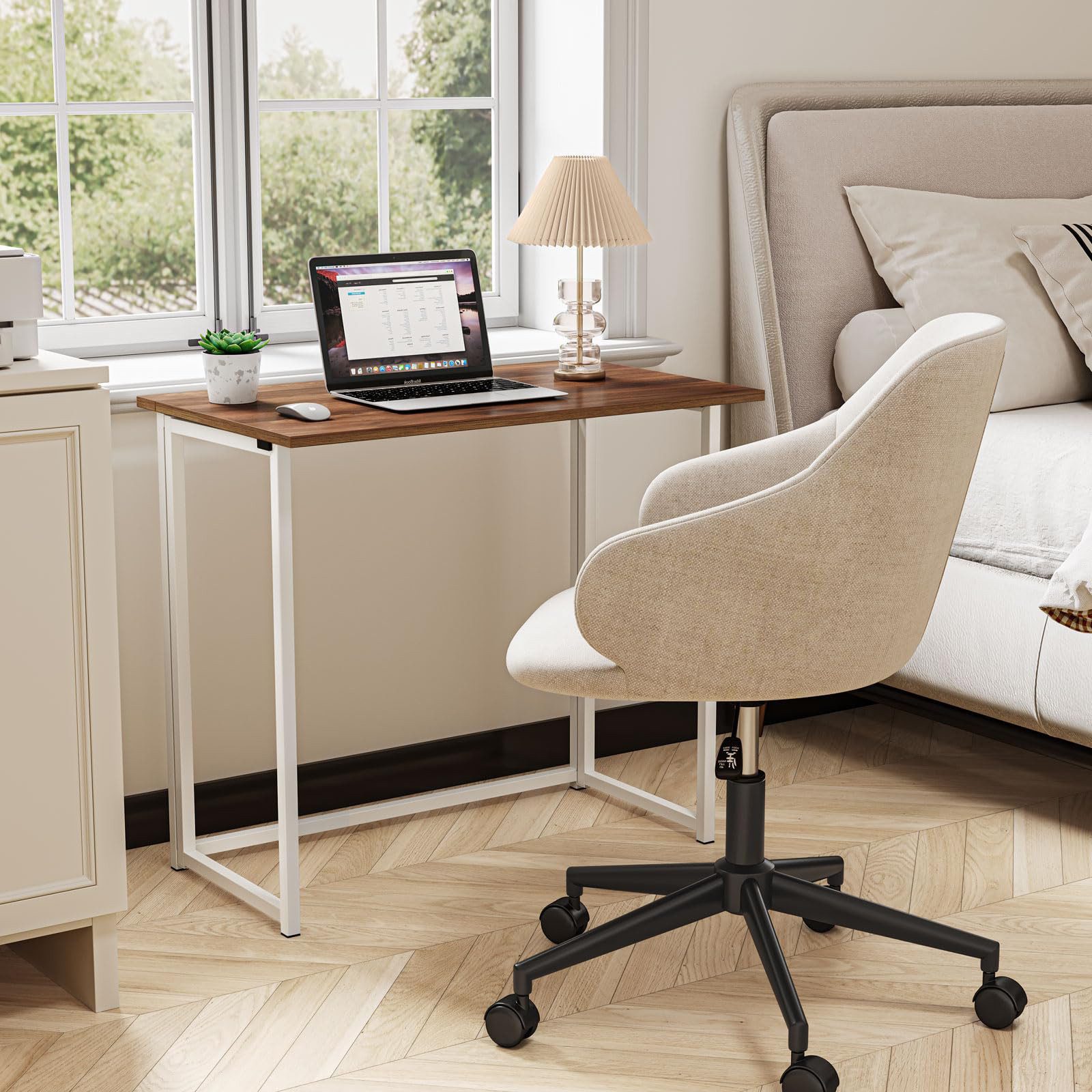 NAIMP Schreibtisch faltbar Computertisch Klapptisch Arbeitstisch Bürotisch günstig online kaufen