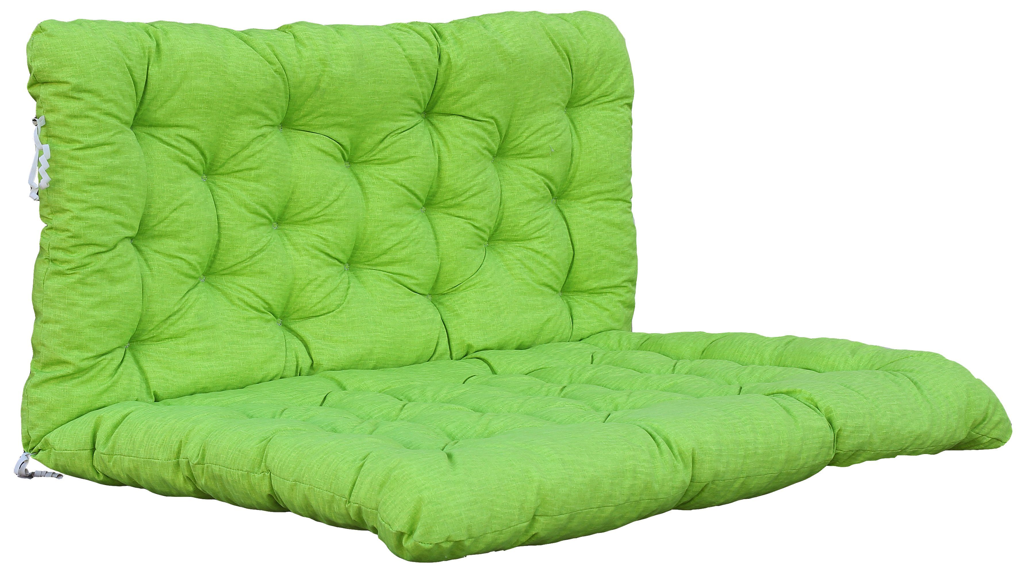 Home Feeling Palettenkissen Palettenauflage inkl. Rückenteil, 120x80cm/120x60cm, UV-beständiger Stoff!