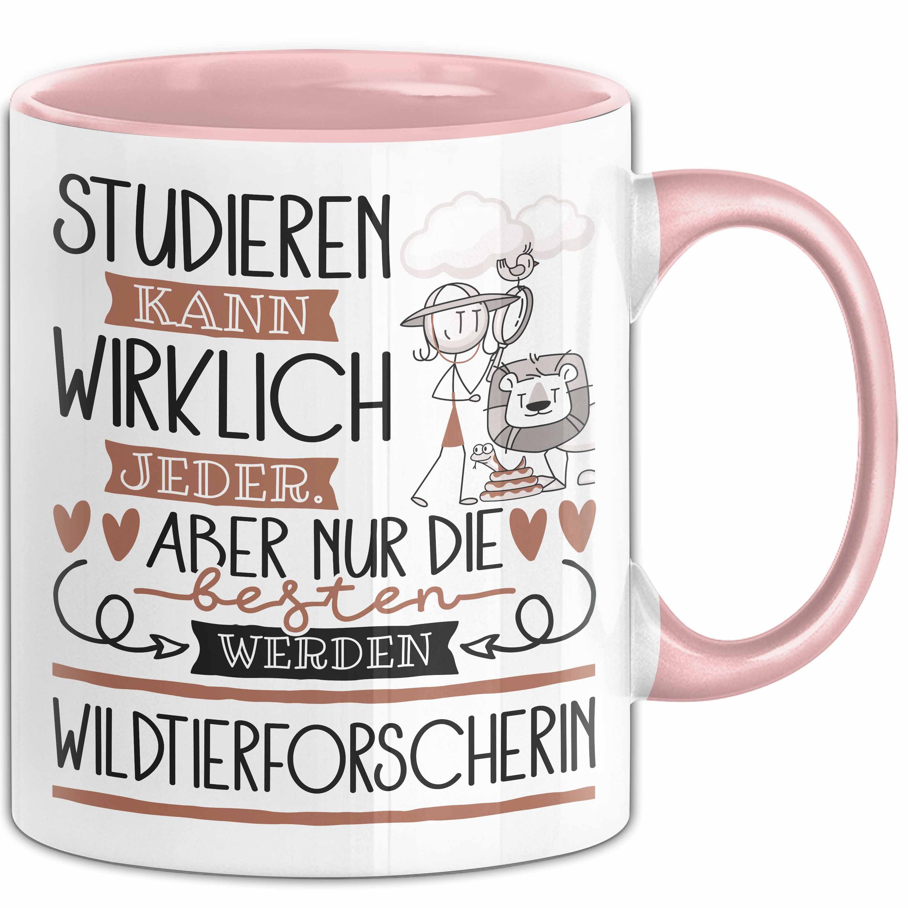 Trendation Tasse Wildtierforscherin Tasse Lustiges Geschenk Studieren Kann Wirklich J