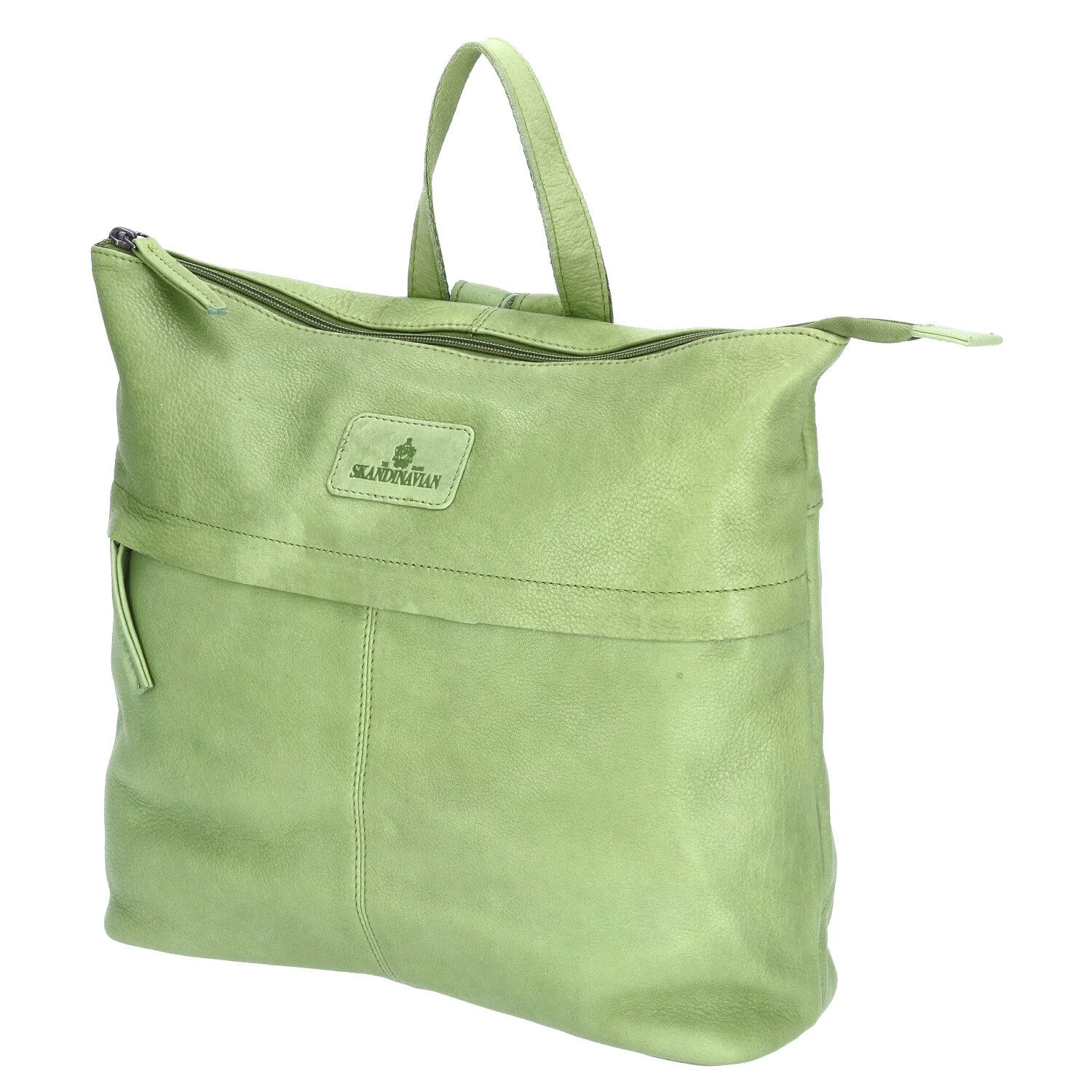 The Skandinavian Brand Freizeitrucksack The Skandinavian Brand Damen Leder Rucksack Green (1-tlg)
