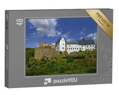 puzzleYOU Puzzle Burg Lauenstein im oberen Müglitztal, 48 Puzzleteile, puzzleYOU-Kollektionen