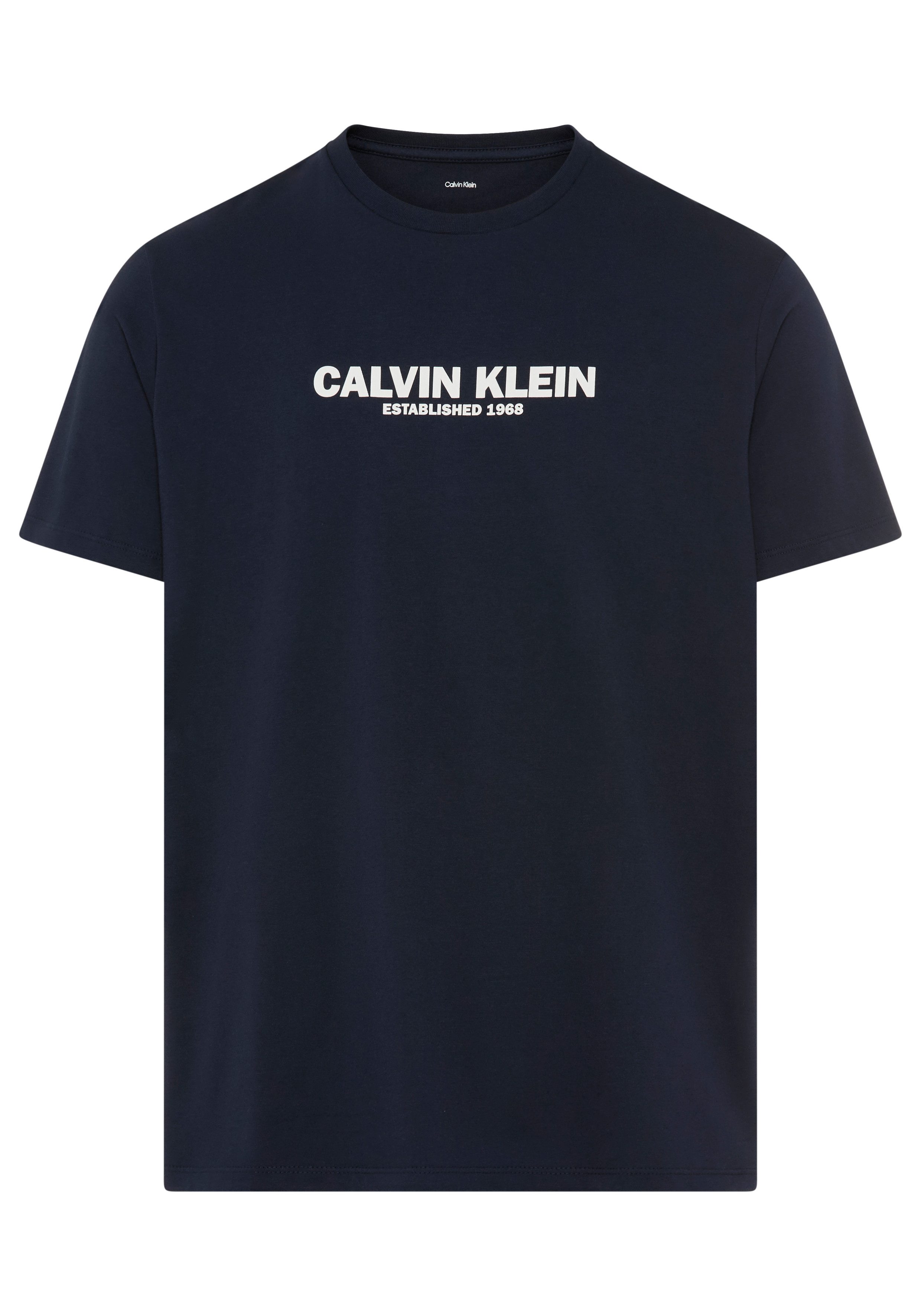 Calvin Klein T-Shirt Regular Fit, Rundhalsausschnitt, Logodruck