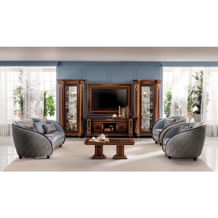 JVmoebel Wohnzimmer-Set Luxus Klasse 2+1 Italienische Möbel Sofagarnitur Sofa Couch arredoclassic™ Neu