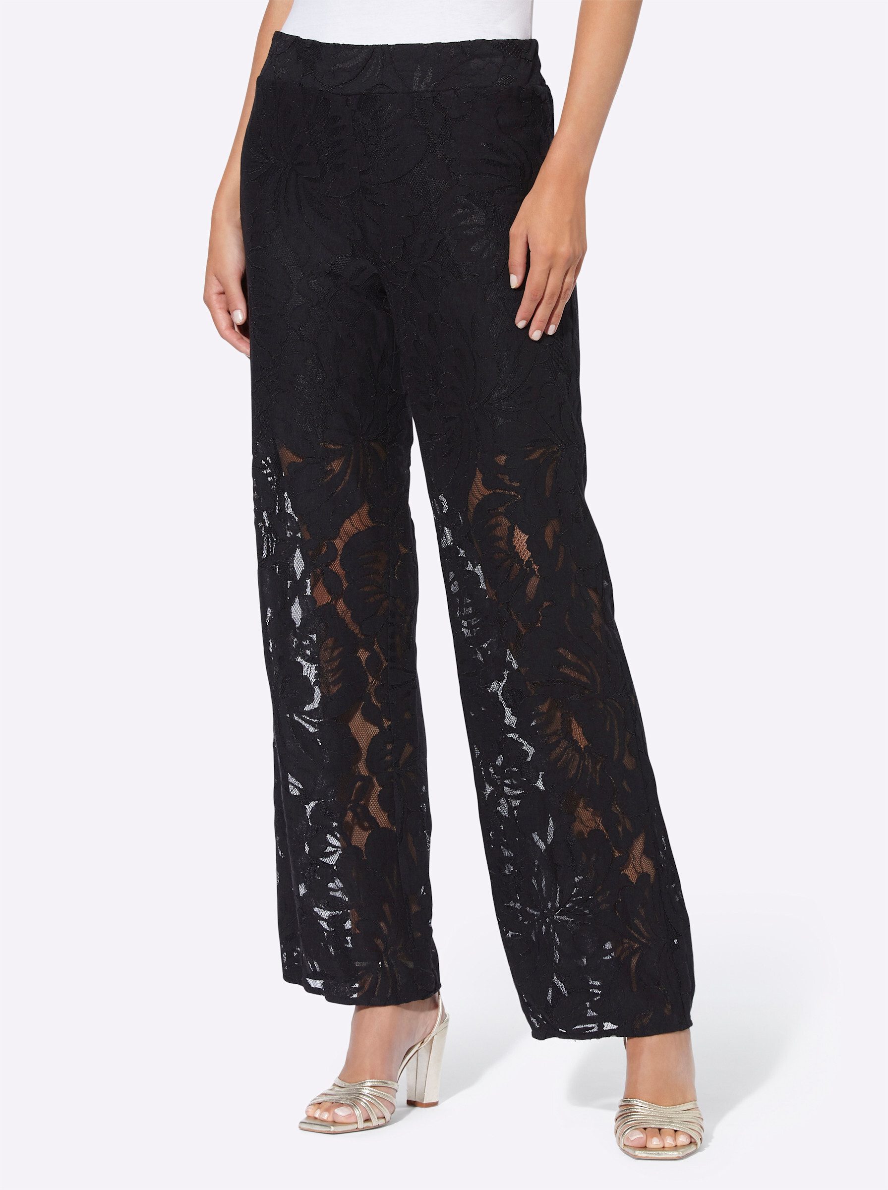 heine Jerseyhose Palazzohose Länge ca. 77 günstig online kaufen