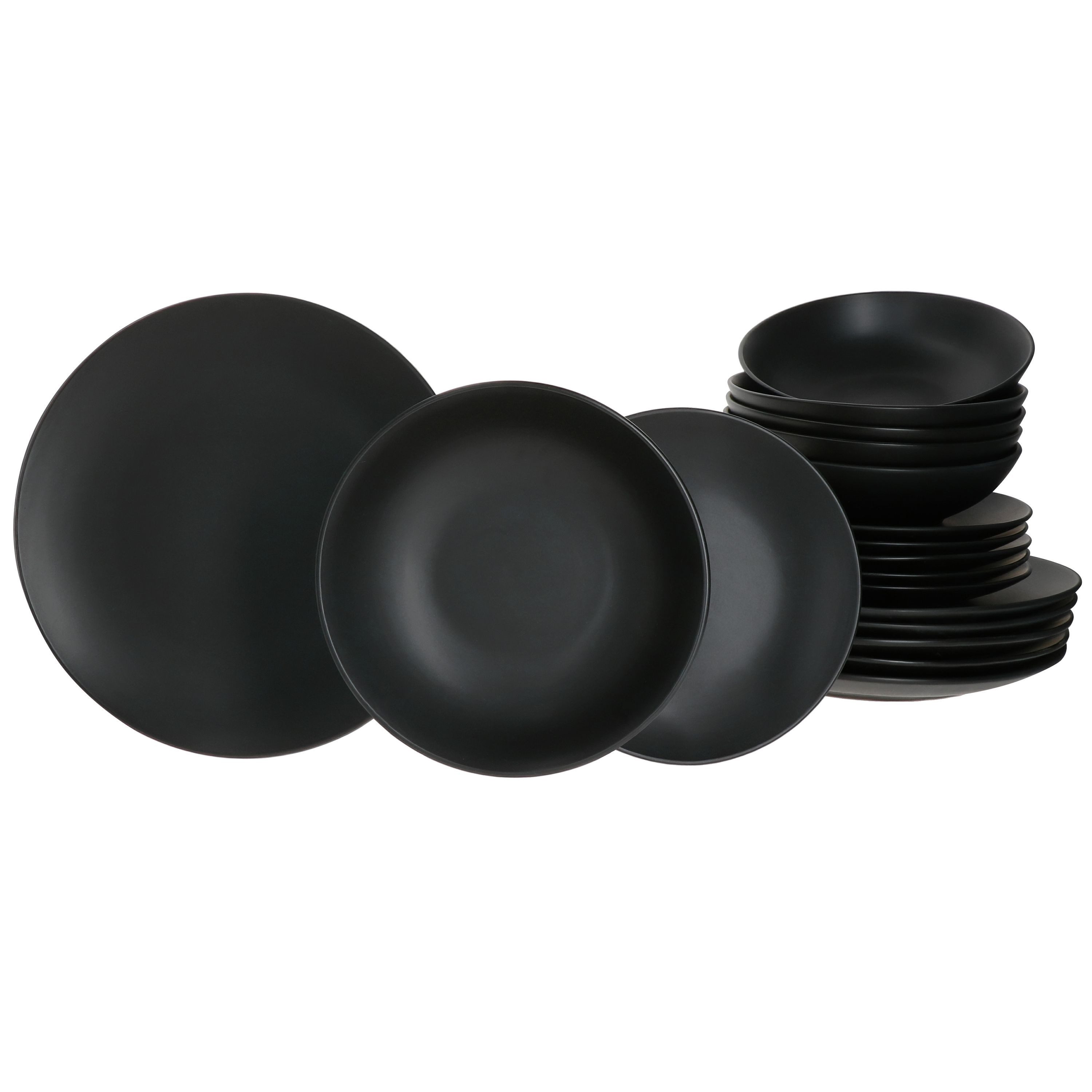 MamboCat Teller-Set Mambocat 18-tlg. Tellerset Londen Lampart Nero