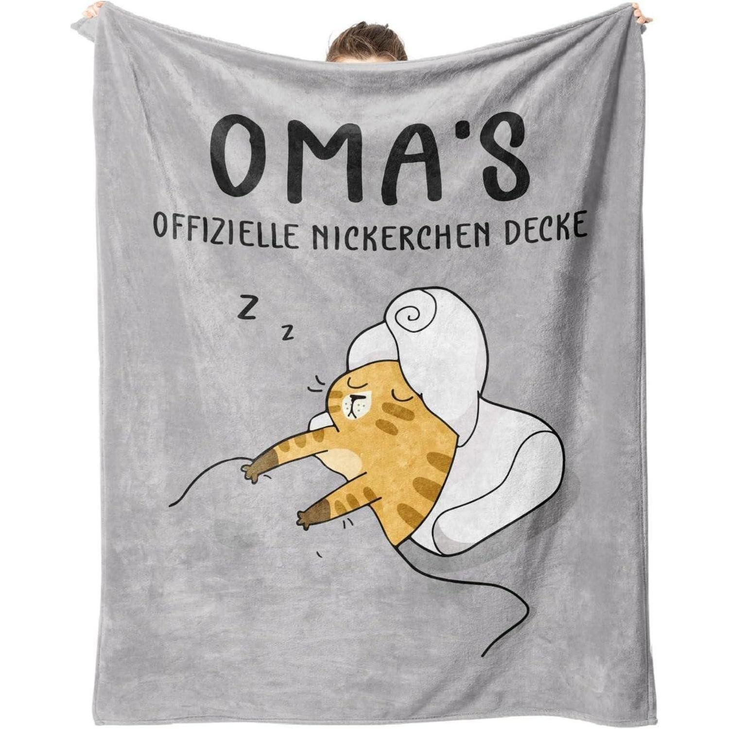 LuxusKollektion Badaccessoire-Set Decke personalisiert Oma Flanell 157 x 13 günstig online kaufen