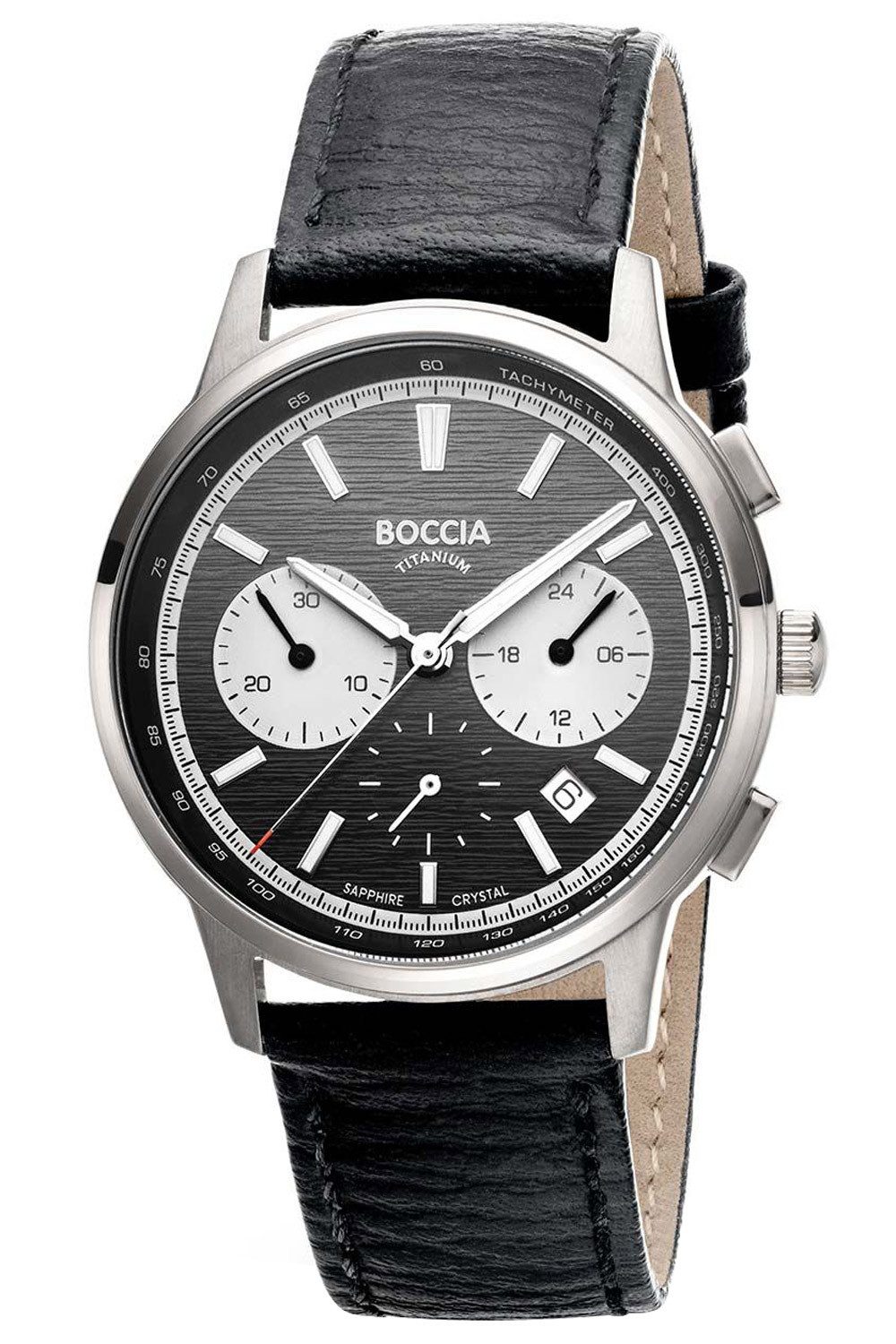 Quarzuhr Chronograph Titan Schwarz