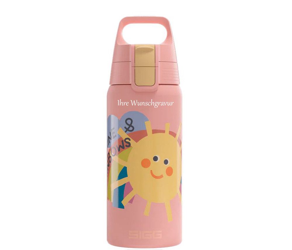 Sigg Isolierflasche Thermo Kinder-Trinkflasche Shield Therm ONE Kids 0.5 Liter, mit Ihrer persönlichen Wunschgravur