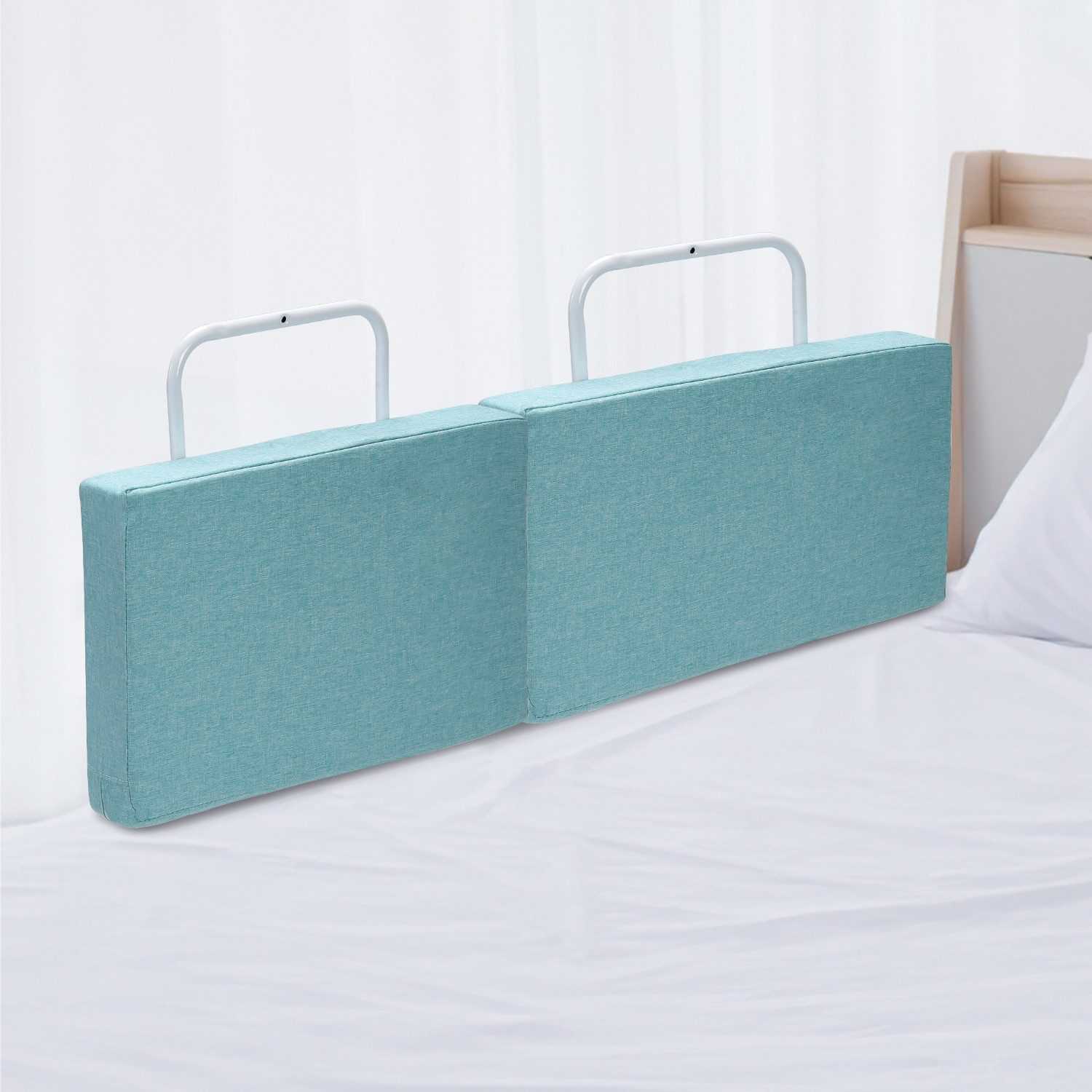 Clanmacy Bettschutzgitter Bettgitter Kinder 150cm Höhenverstellbar Rausfallschutz (2 St)