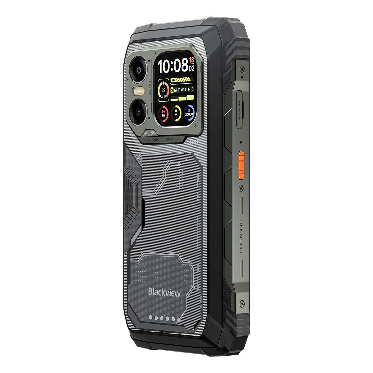 blackview XPLORE 1 Dual-Screen Outdoor Handy (6,78 Zoll, 256 GB Speicherplatz, 64 MP Kamera, 5G, 1080*2460, 120Hz, 64MP+50MP+20MP Nachtsicht, 55W, 5W OTG)