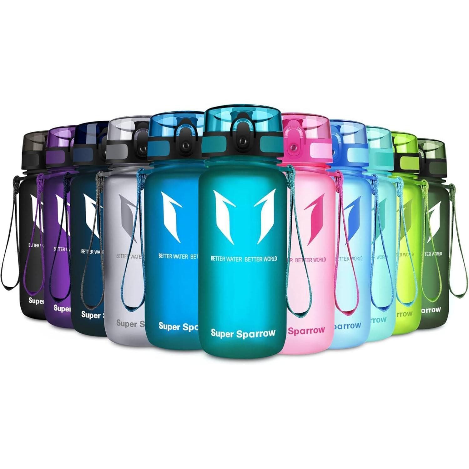 LuxusKollektion Trinkflasche Trinkflasche Tritan BPAfrei Sportflasche 500ml 750ml 350 ml Seeglas
