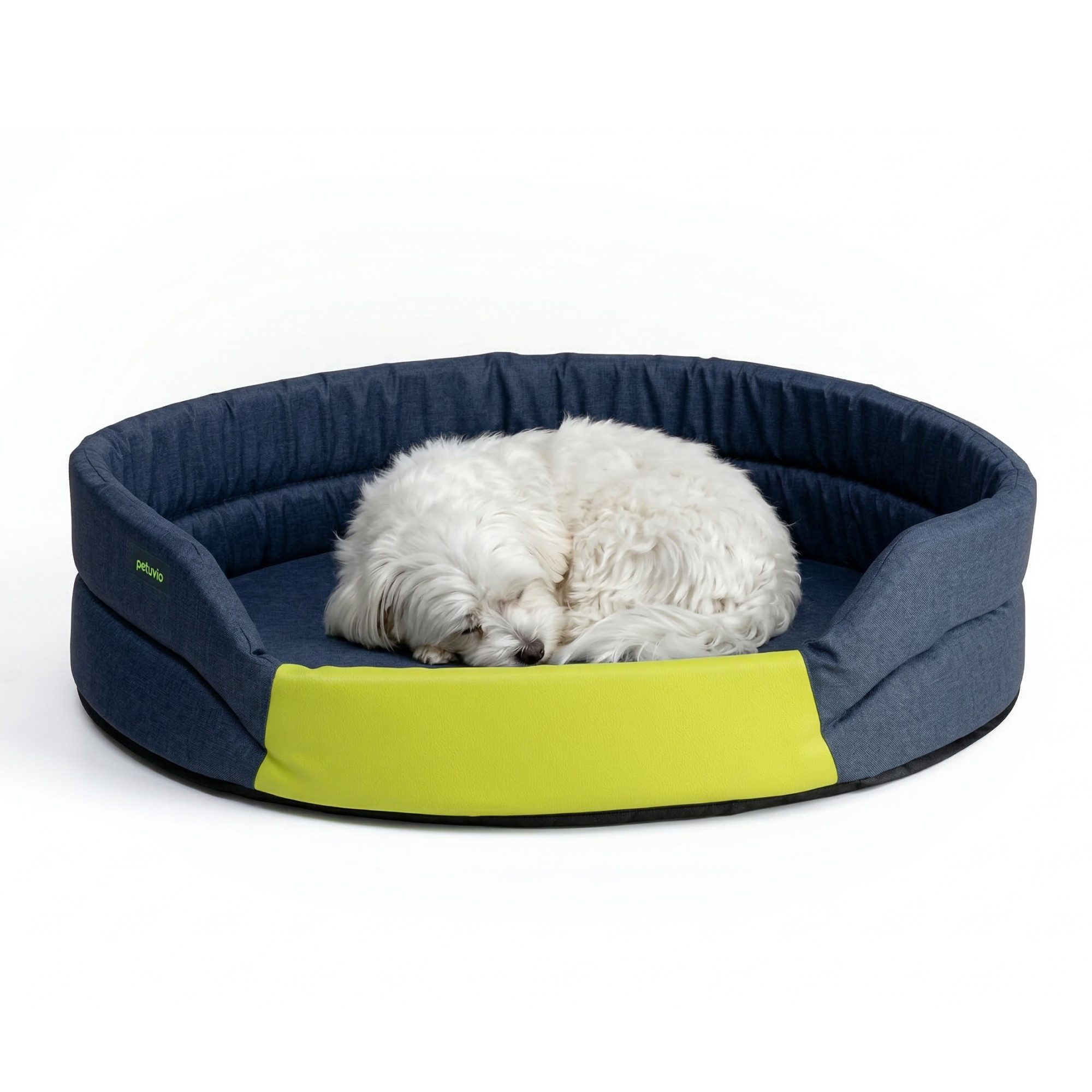 Peluvio Tierbett ARITA, 100% PES, 220 g/m², PU-Finish + hydrophob, hydrophob+PU/rutschfest/T18Schaum/niedrig offen/leicht Reise