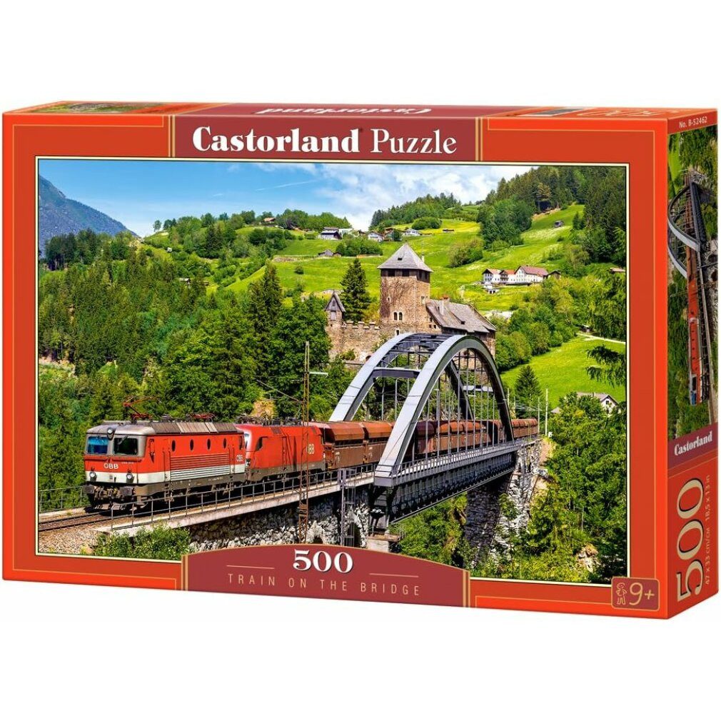 Castorland Puzzle Puzzle Zug auf der Brücke 500 Teile, Puzzleteile