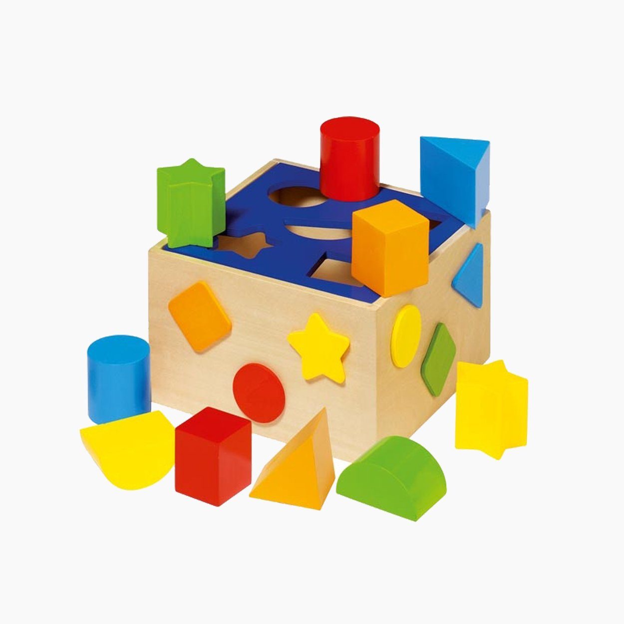 goki Motorikwürfel Sort Box, (7-tlg), Ideal für das erste Zuordnen