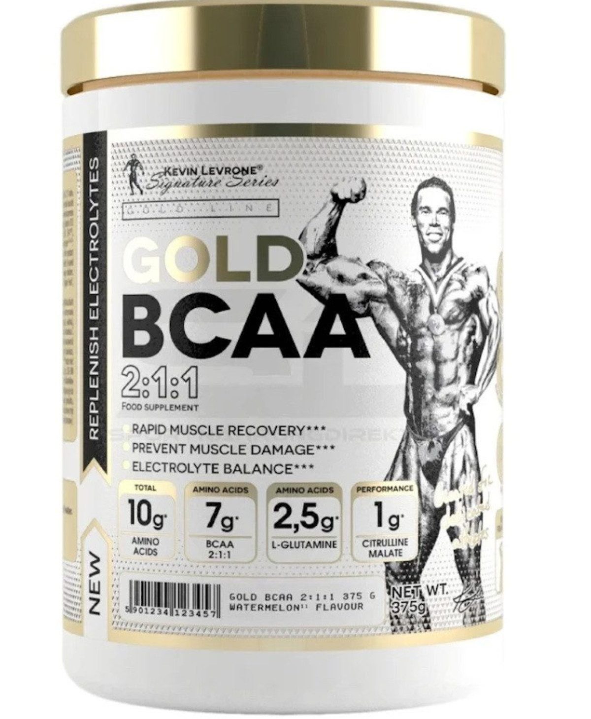 Kevin Levrone Premium Kevin Levrone GOLD BCAA (2:1:1) (375g), Амінокислоти Pulver, 1 er Dose à 1,00 St., 375 g