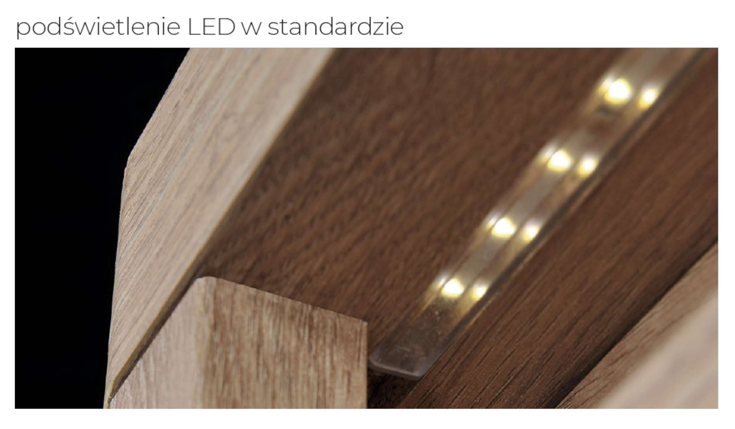 inkl. variabel Stylefy Design Weiß Levino LED-Beleuchtung, Eiche stellbar, Hochglanz, 5-teilig, Modern Ribbeck (5-St), Wohnwand (Set Wohnmöbel),