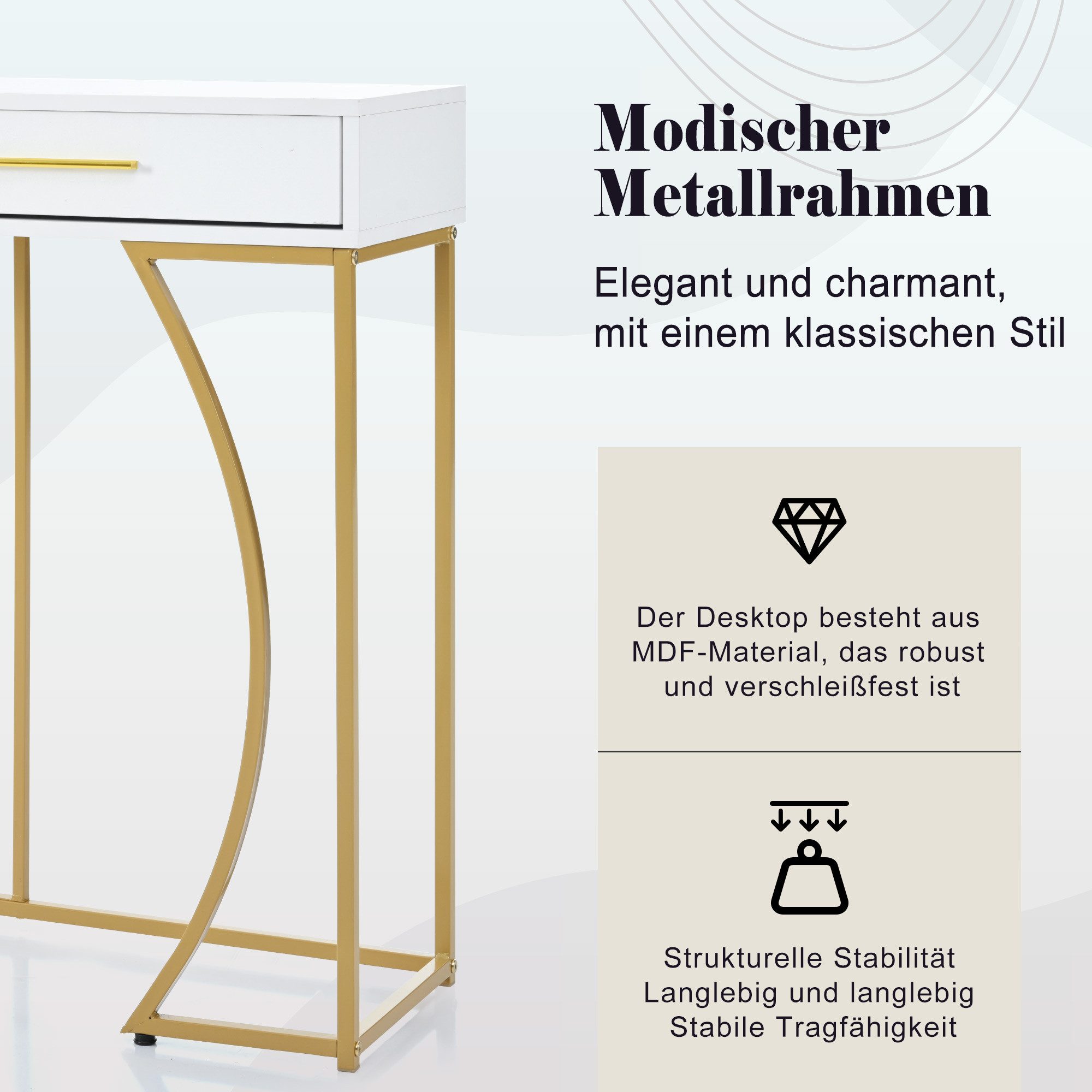 i@home Konsolentisch Sofatisch, Flurtisch mit 2 günstig online kaufen