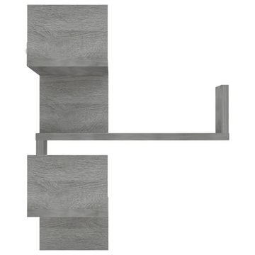 furnicato Wandregal Wand-Eckregal Grau Sonoma 40x40x50 cm Holzwerkstoff