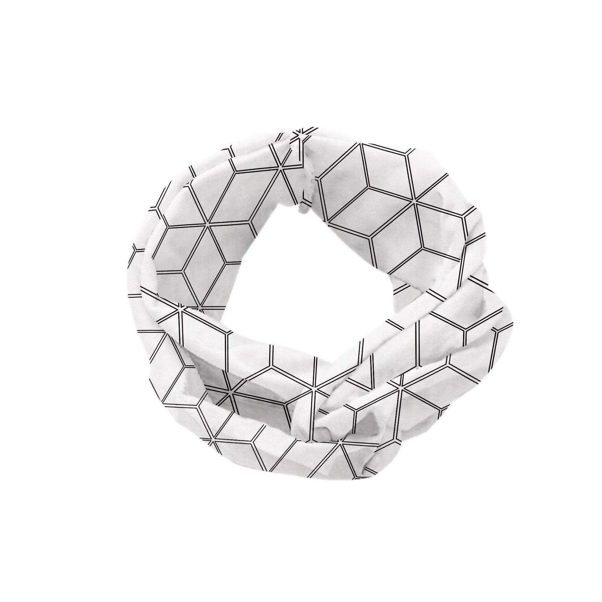 Elastisch alltags Schwarz-Weiss und Abakuhaus Geometrische Form accessories Stirnband quadratische Angenehme