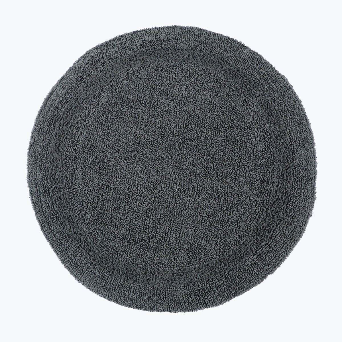 Homescapes Badematte Runde Battematte grau 80 cm aus 100% Baumwolle, Höhe 20 mm, Baumwolle, rund, Φ 80 cm