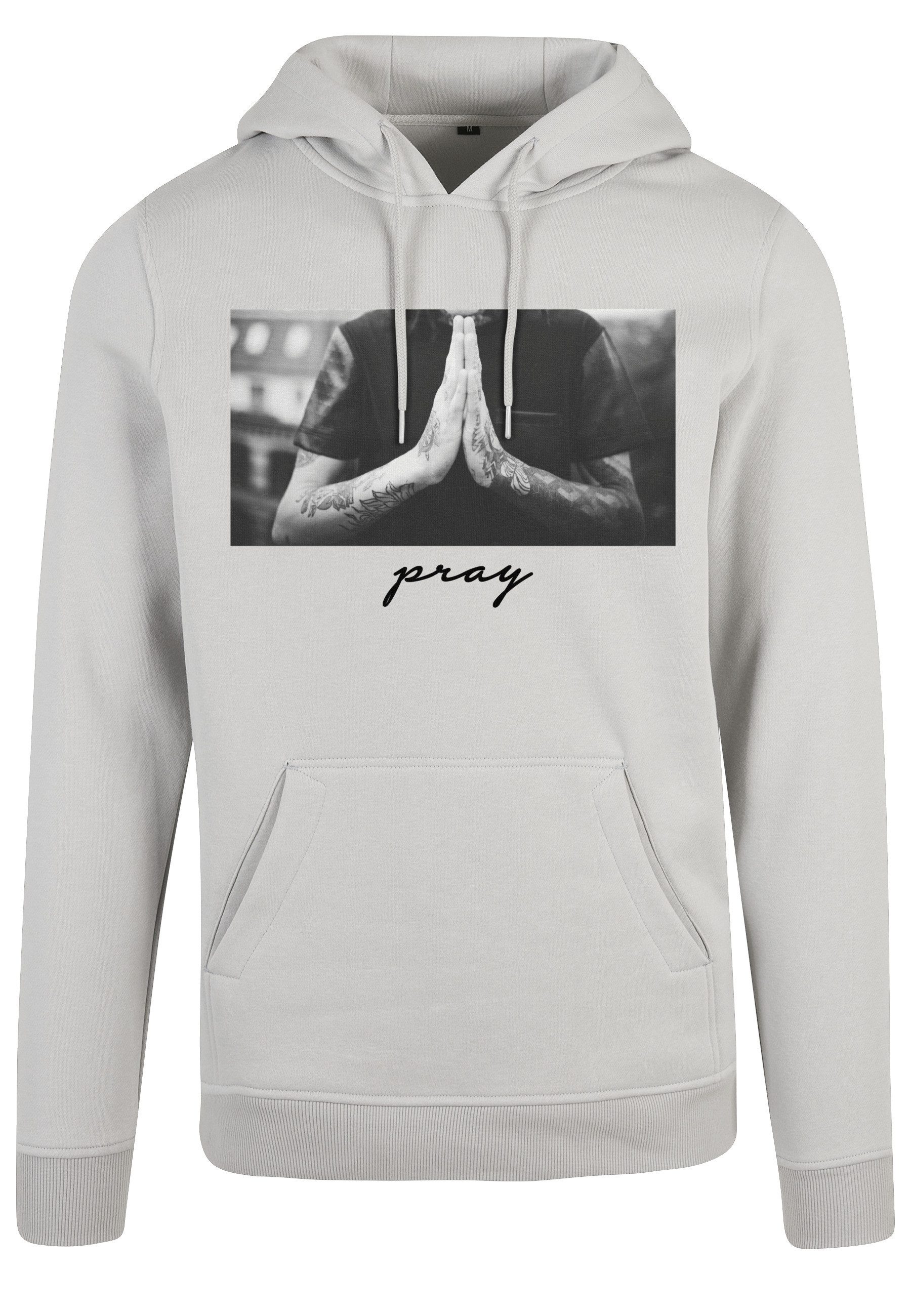 MisterTee Rundhalspullover MisterTee Herren Pray Hoody (1-tlg)
