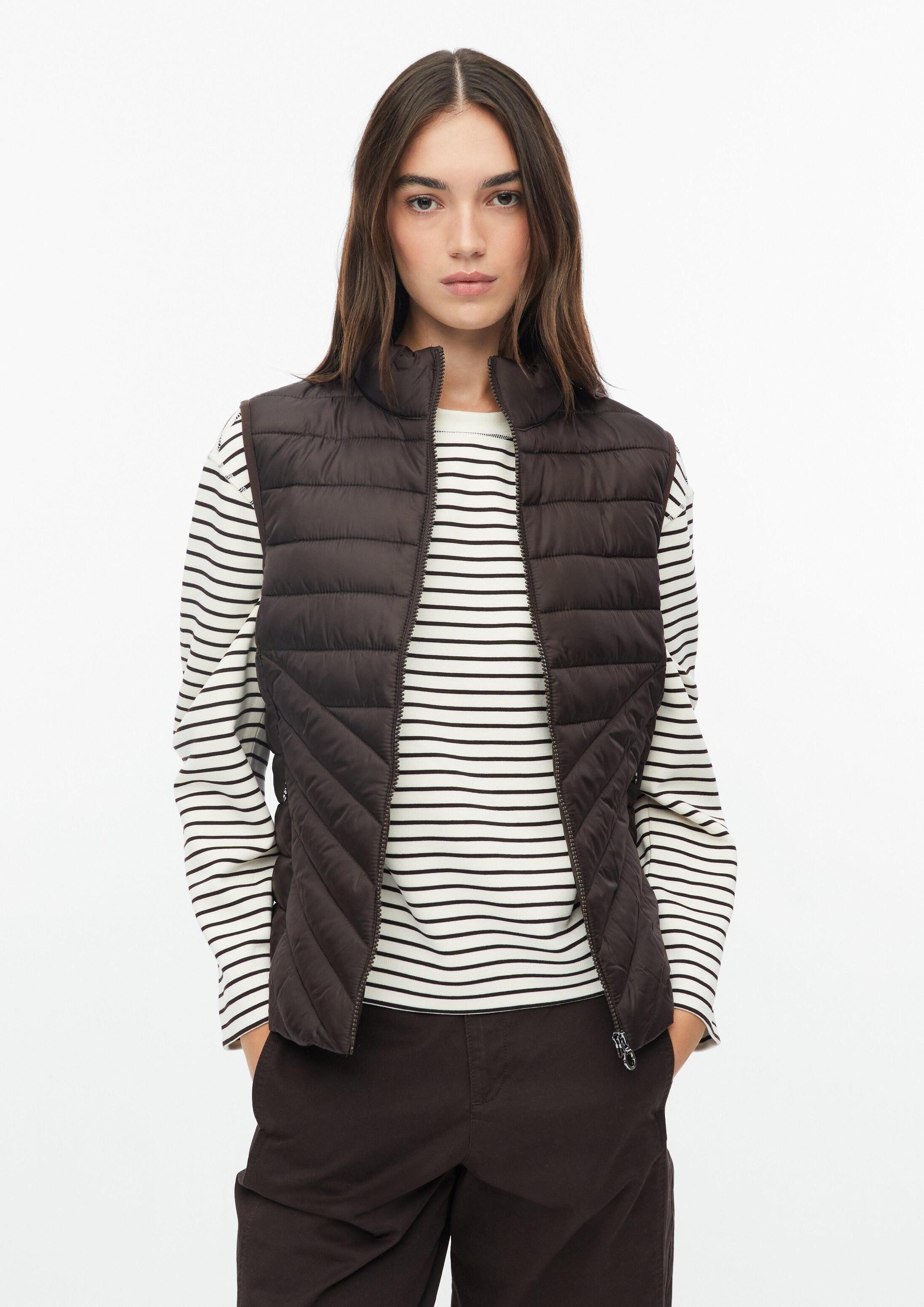 s.Oliver Outdoorjacke Outdoor-Weste Leichte Steppweste mit Packfunktion