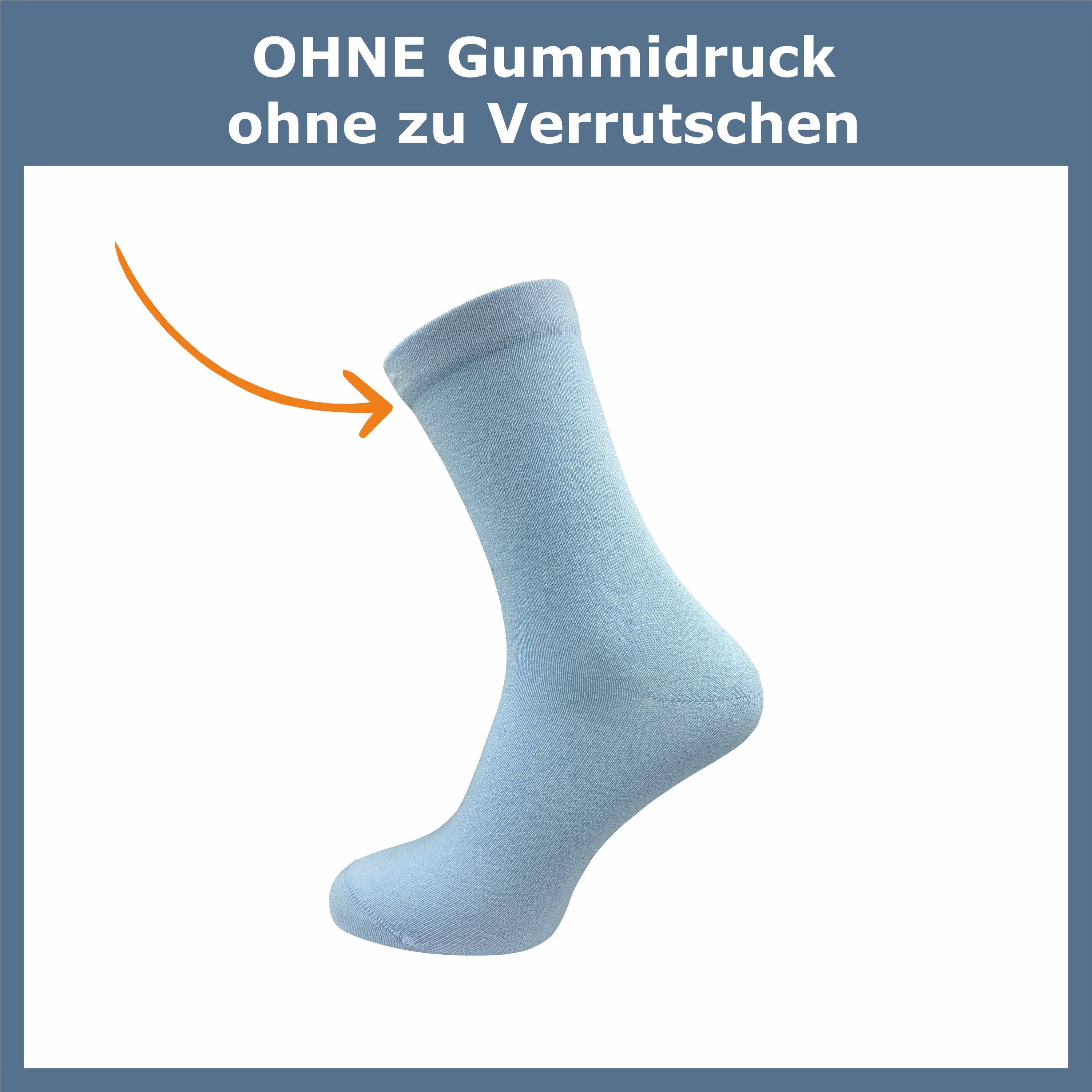 GAWILO Diabetikersocken für Damen - Ohne Gummibund - Ohne drückende Naht - Extra weit (9 Paar) Venensocke mit hohem Anteil Baumwolle sorgt für angenehmes Fußklima