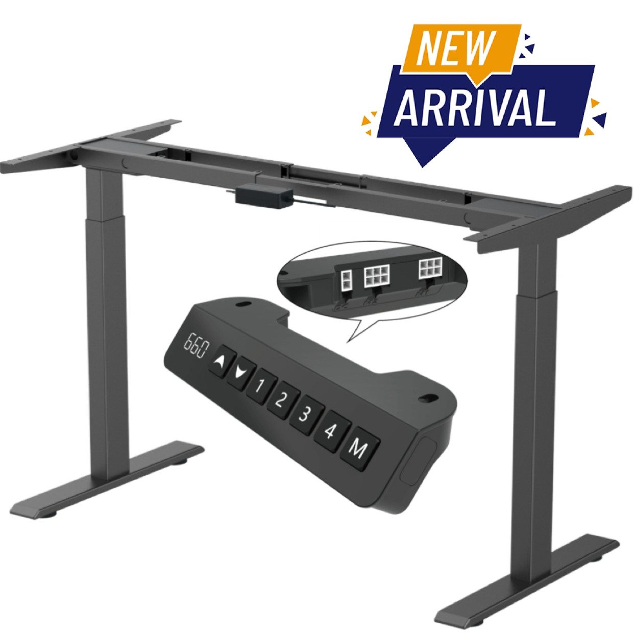 Super Solu Schreibtisch Elektrisch Höhenverstellbares Tischgestell Dual-Mot günstig online kaufen