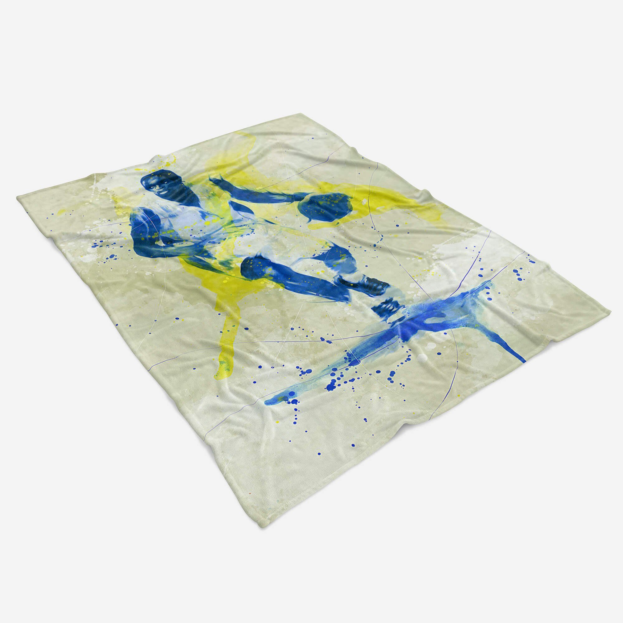 Handtücher SplashArt Sport Handtuch Strandhandtuch Saunatuch Kuscheldecke Kunstvoll Basketball II Sp, Baumwolle-Polyester-Mix (1-St), Handtuch