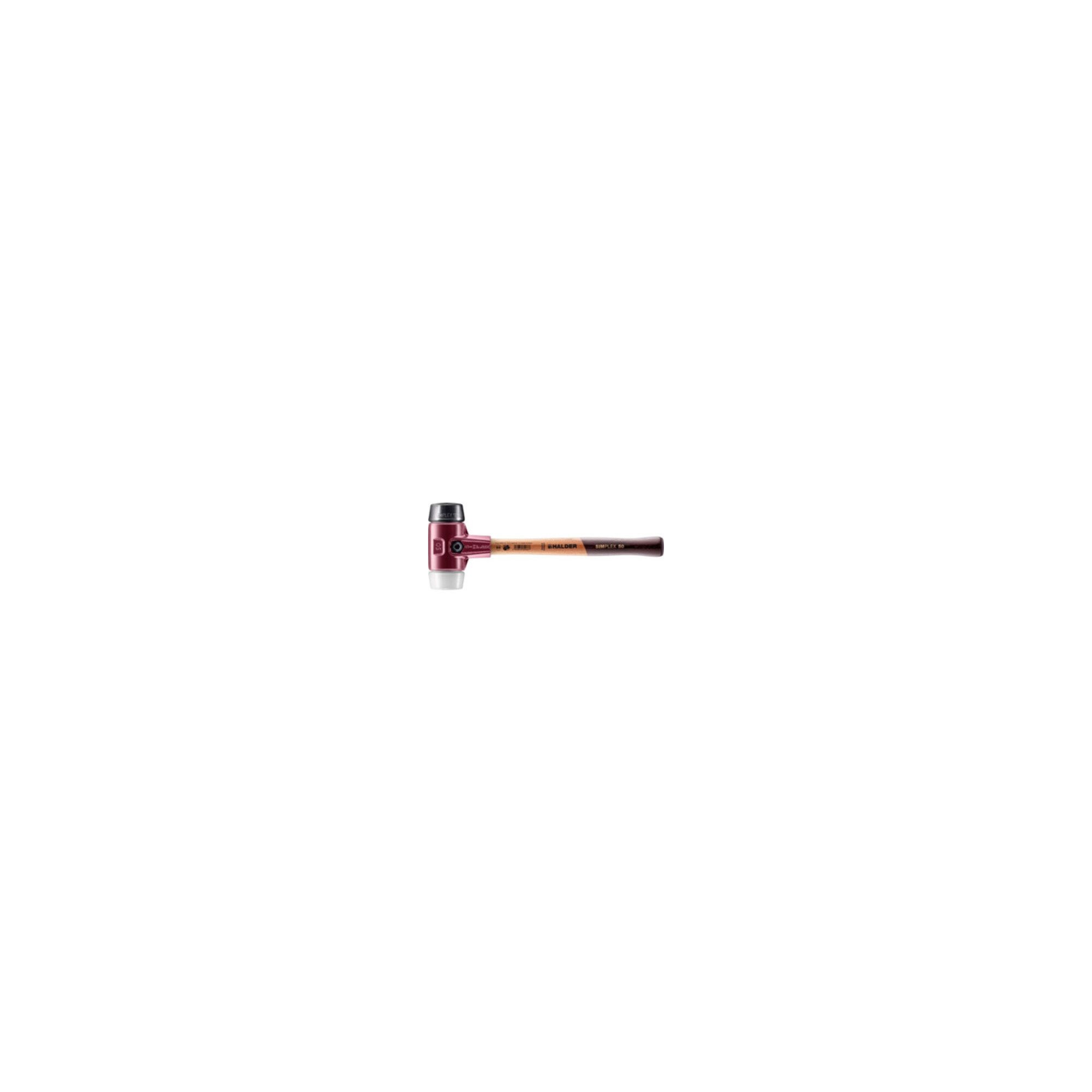 HALDER Hammer Halder Schonhammer Simplex EH-3027, Gummi- + Superkunststoffeinsatz
