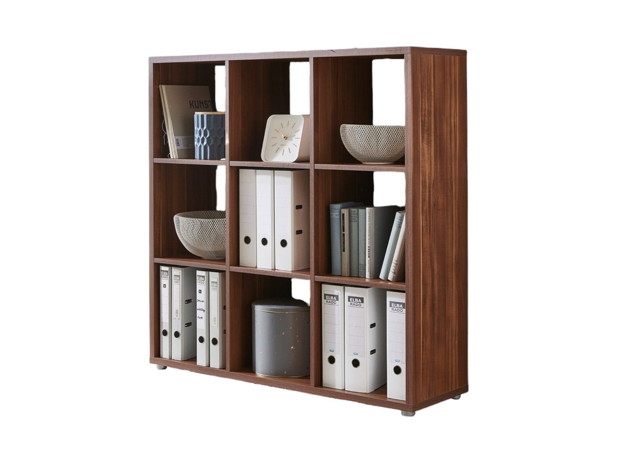 moebel-dich-auf Standregal QUADRO, Made in Germany, Aktenregal, Würfel, Säulen Regal mit 9 Fächern