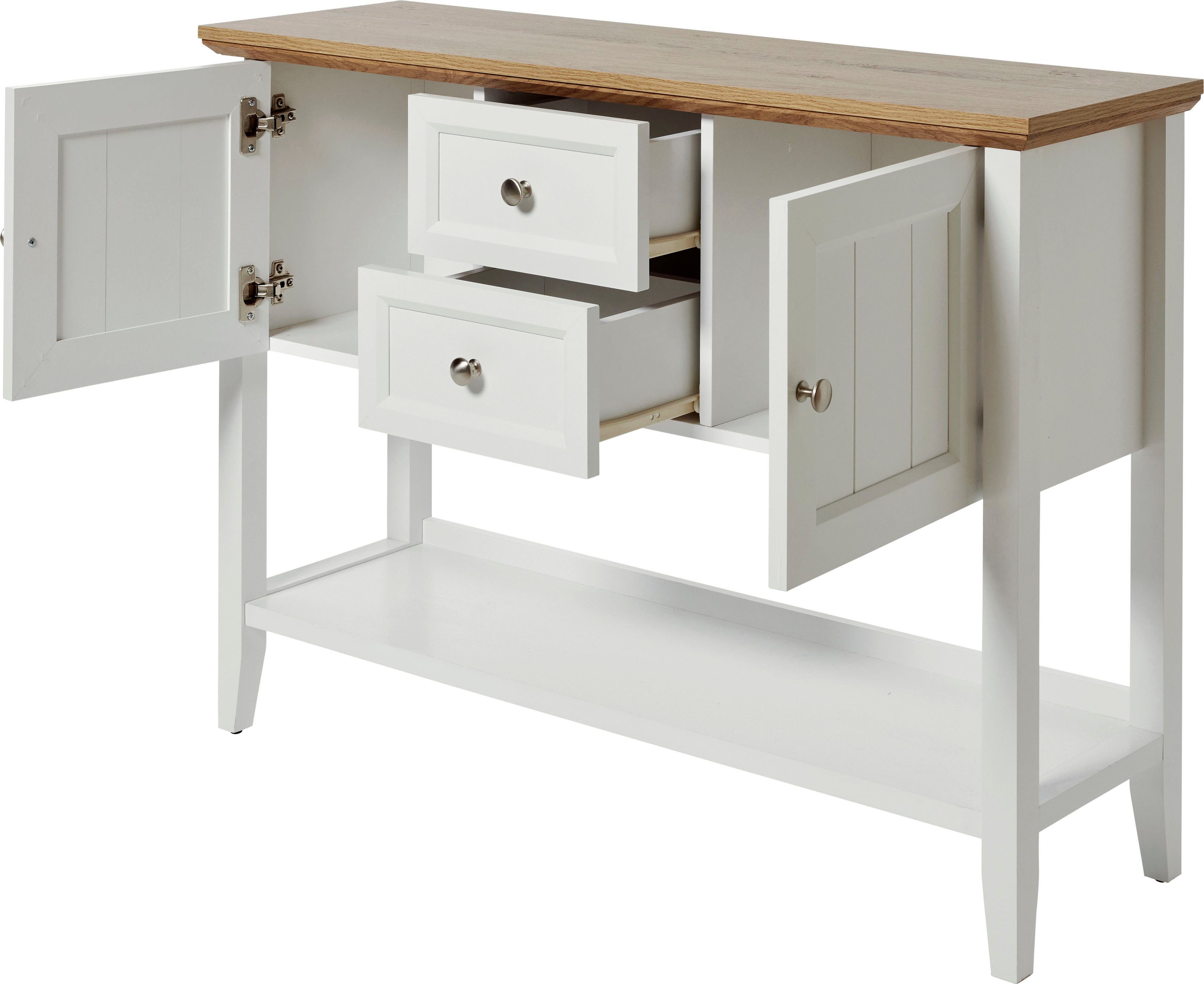 Schubladen CLASSIC Türen, CONSOLE Konsolentisch Ablage, Jahnke 2 cm 2 110, Konsolentisch, 1 und 112x34x81,8