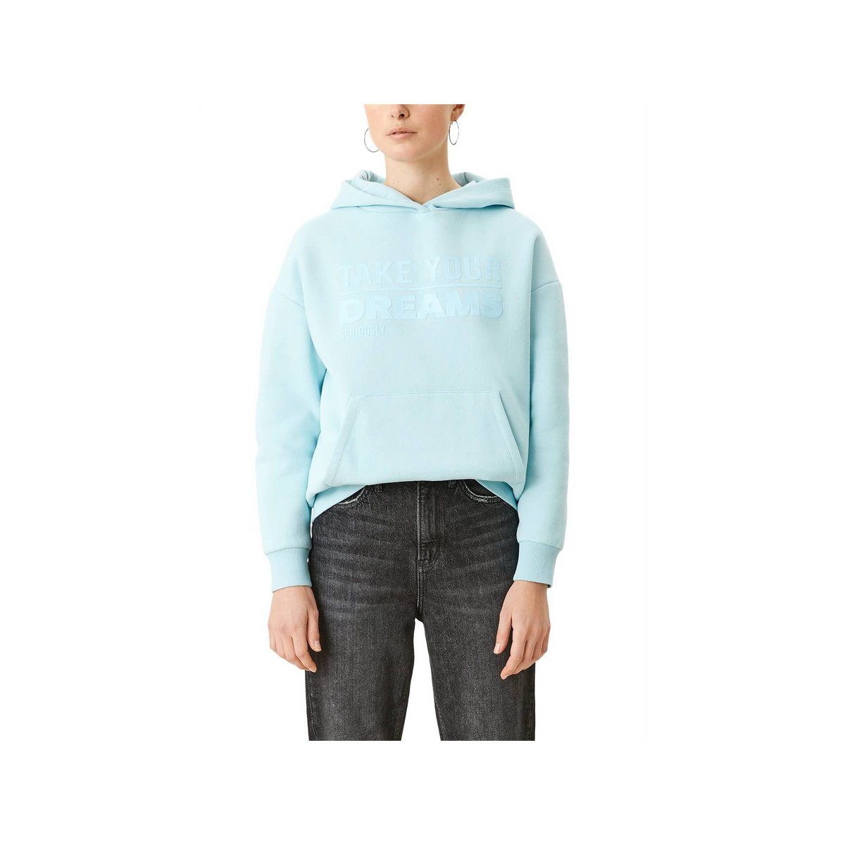 Qstarz Sweatshirt blau regular fit (1-tlg)