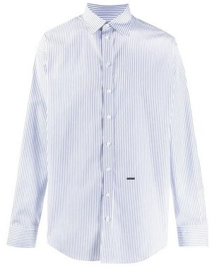 Dsquared2 Langarmhemd DSQUARED2 LOOSE FIT RELAXED SUIT CASUAL STRIPED SHIRT S74DM0404 Anzug