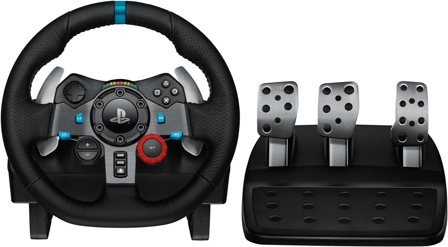 Logitech G G29 Driving Force Lenkrad mit Pedalen Rennlenkrad Gaming-Lenkrad (Set, für PS3, PS4, PS5 und PC)